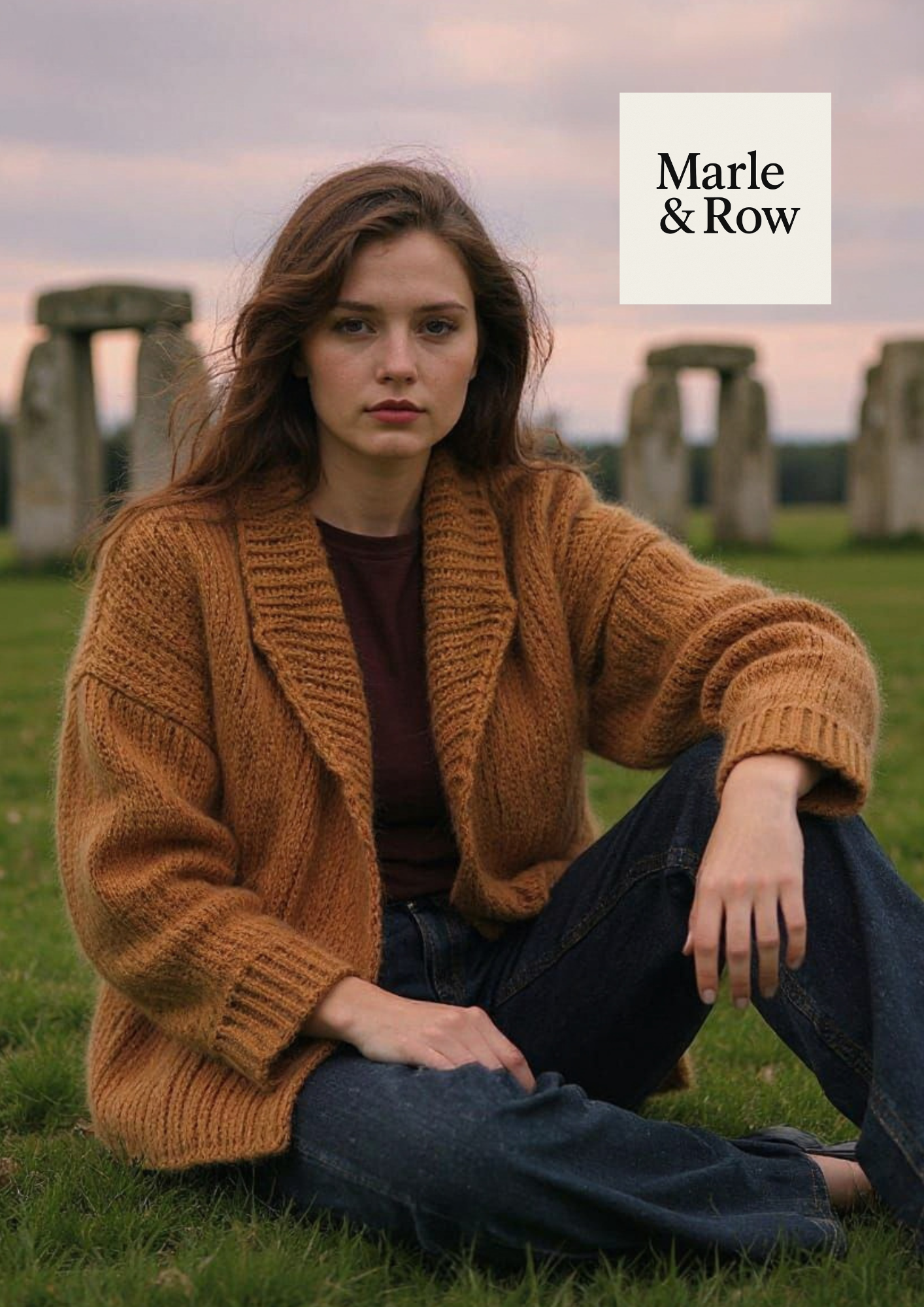 Knitting Pattern Women's Mohair Loose Jacket #1206 Instant PDF Download
