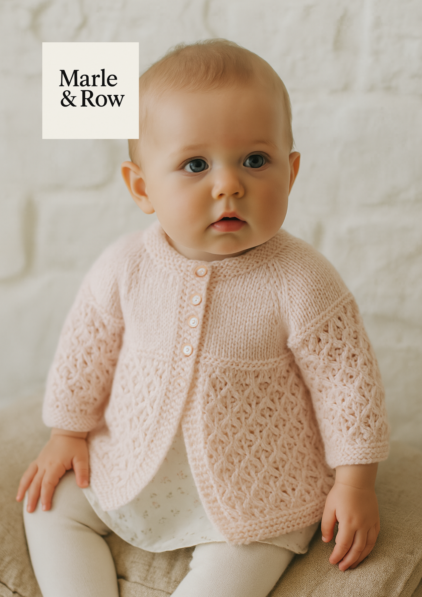 Baby's Lacy Matinee Coat 1196 - Knitting Pattern  PDF - Instant  Download