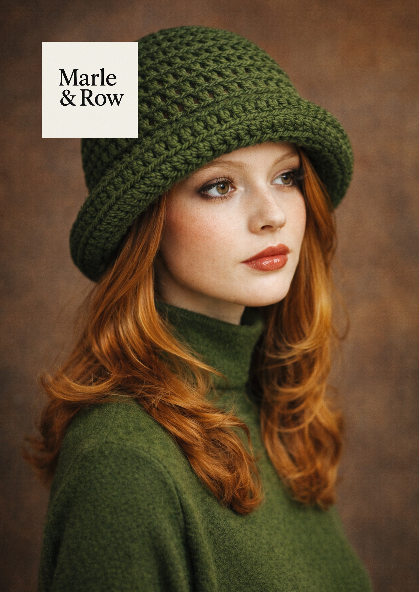 Women's Rolled Brim Hat 1265 - Crochet Pattern PDF - Instant Download - Marle & Row