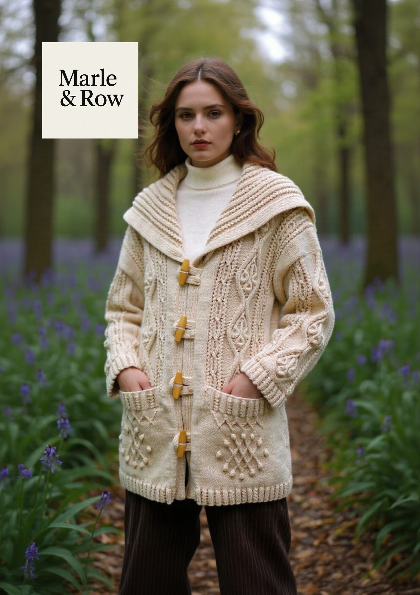 Women's Sailor Duffle Coat 1159 - Knitting Pattern PDF - Instant Download
