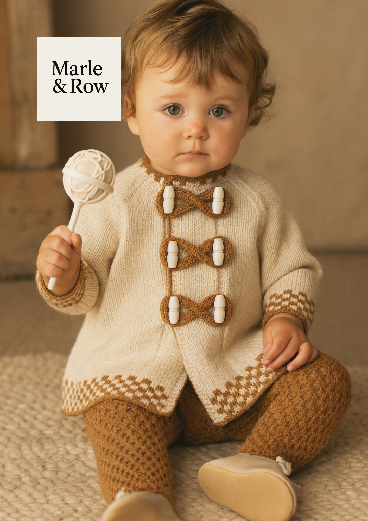 Knitting Pattern Toddler's Duffle-Style Coat 1214 Instant PDF Download