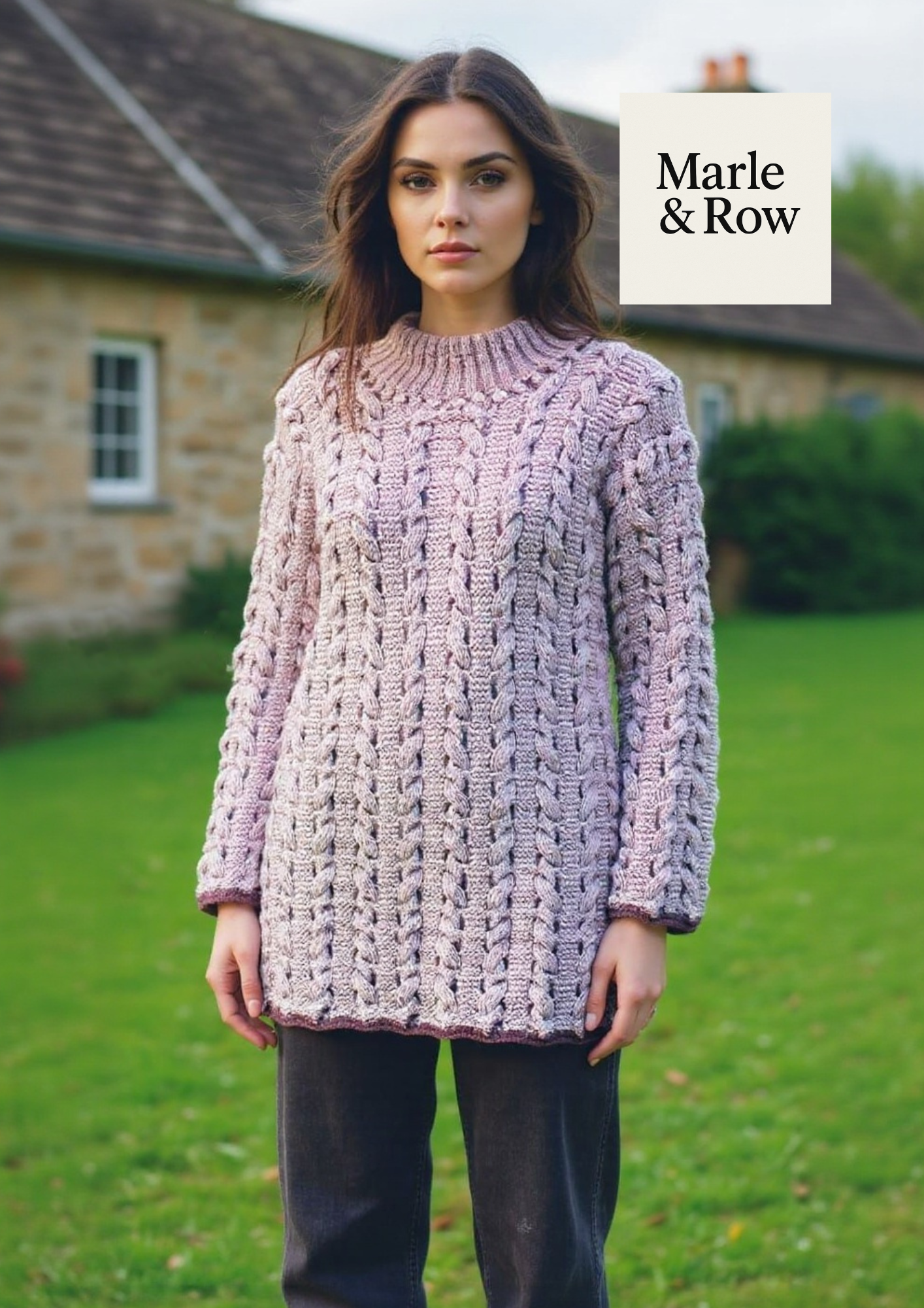 Knitting Pattern Women’s Cabled Jumper & Tunic 1234
