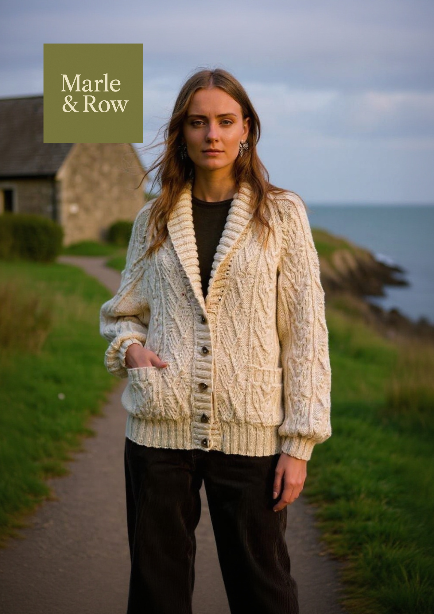 Knitting Pattern Women's Aran Cabled Cardigan Jacket 1149 - Knitting Pattern PDF - Instant Download