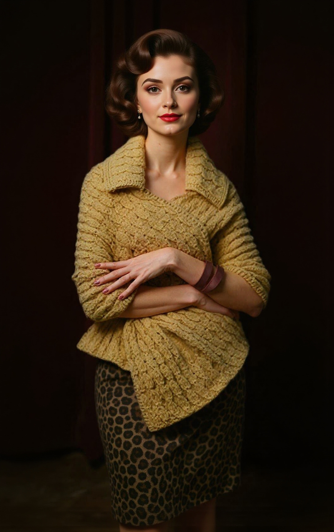 Knitting Pattern Women's 1950s Style Stole #1036