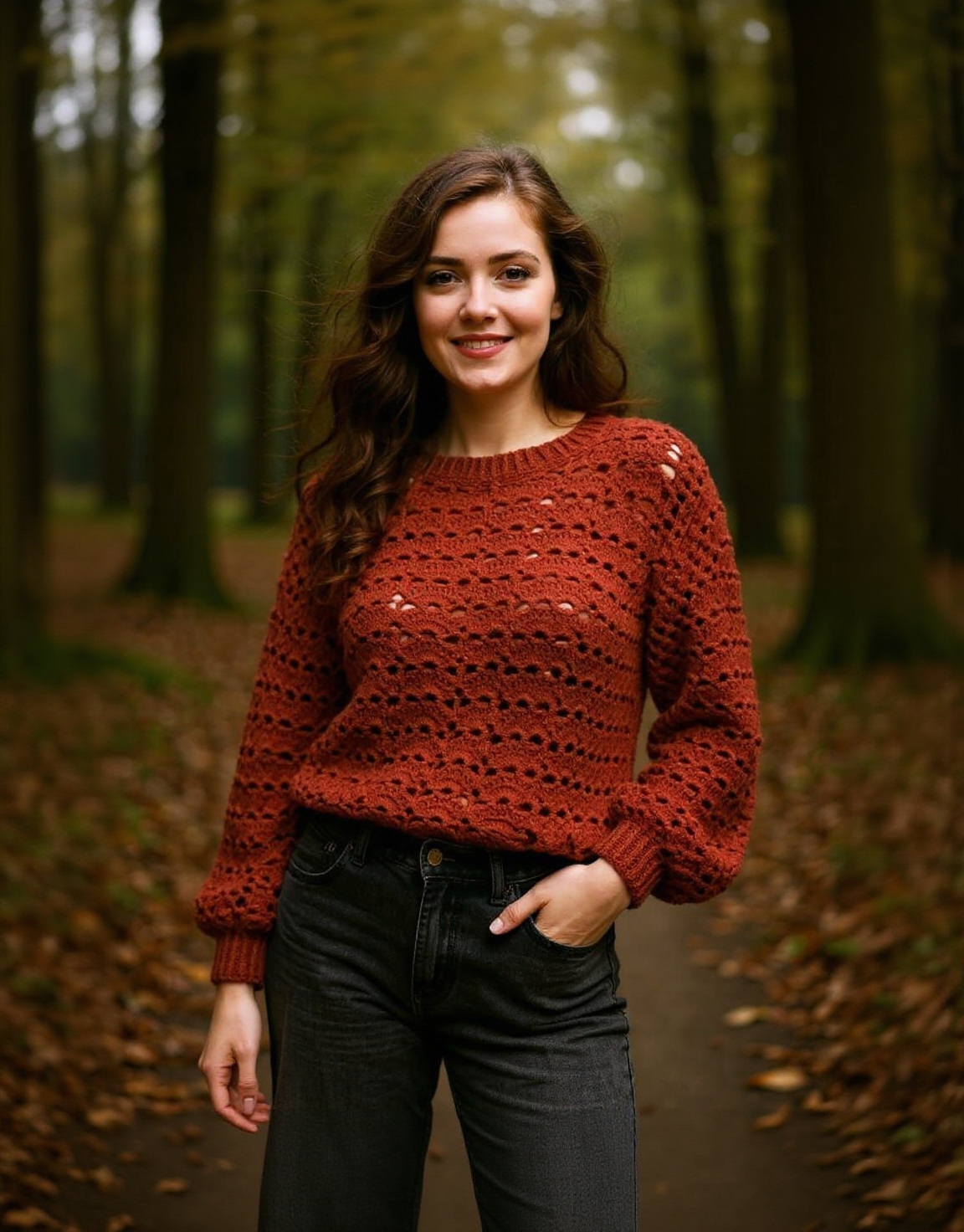 Crochet Pattern Woman's Lacy Jumper 1225 Instant Digital PDF Download