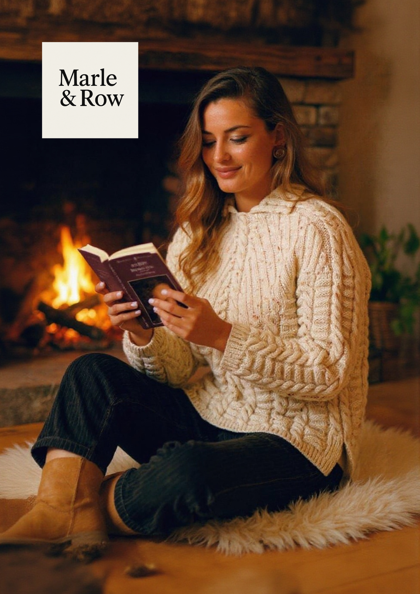 Knitting Pattern Woman's Aran Cable Jumper 1216