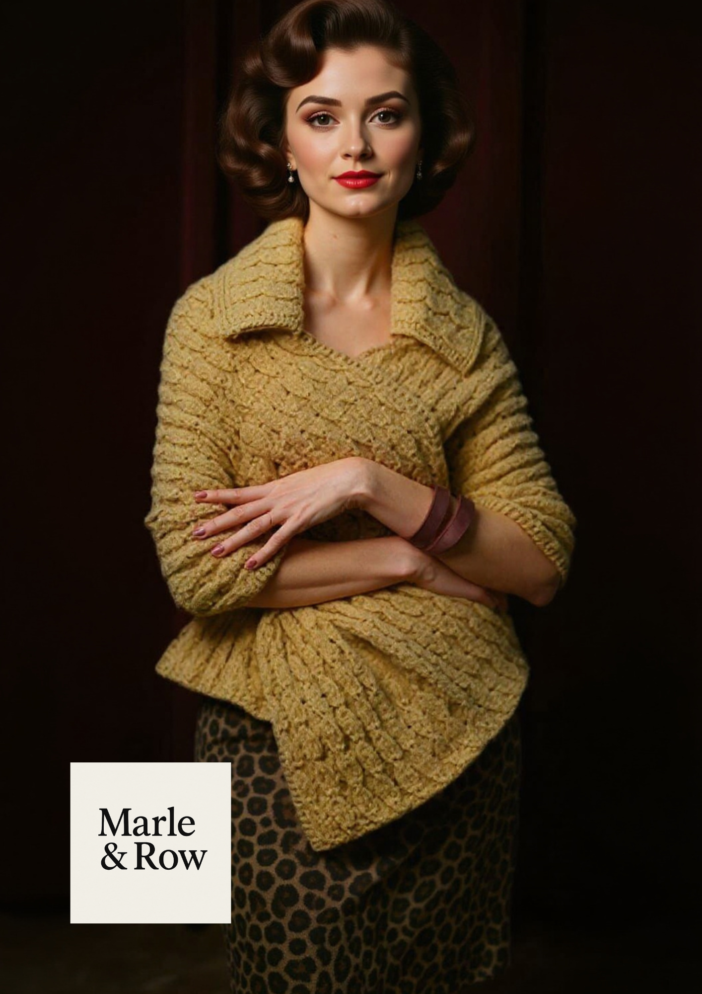 Knitting Pattern Women's 1950s Style Stole #1036