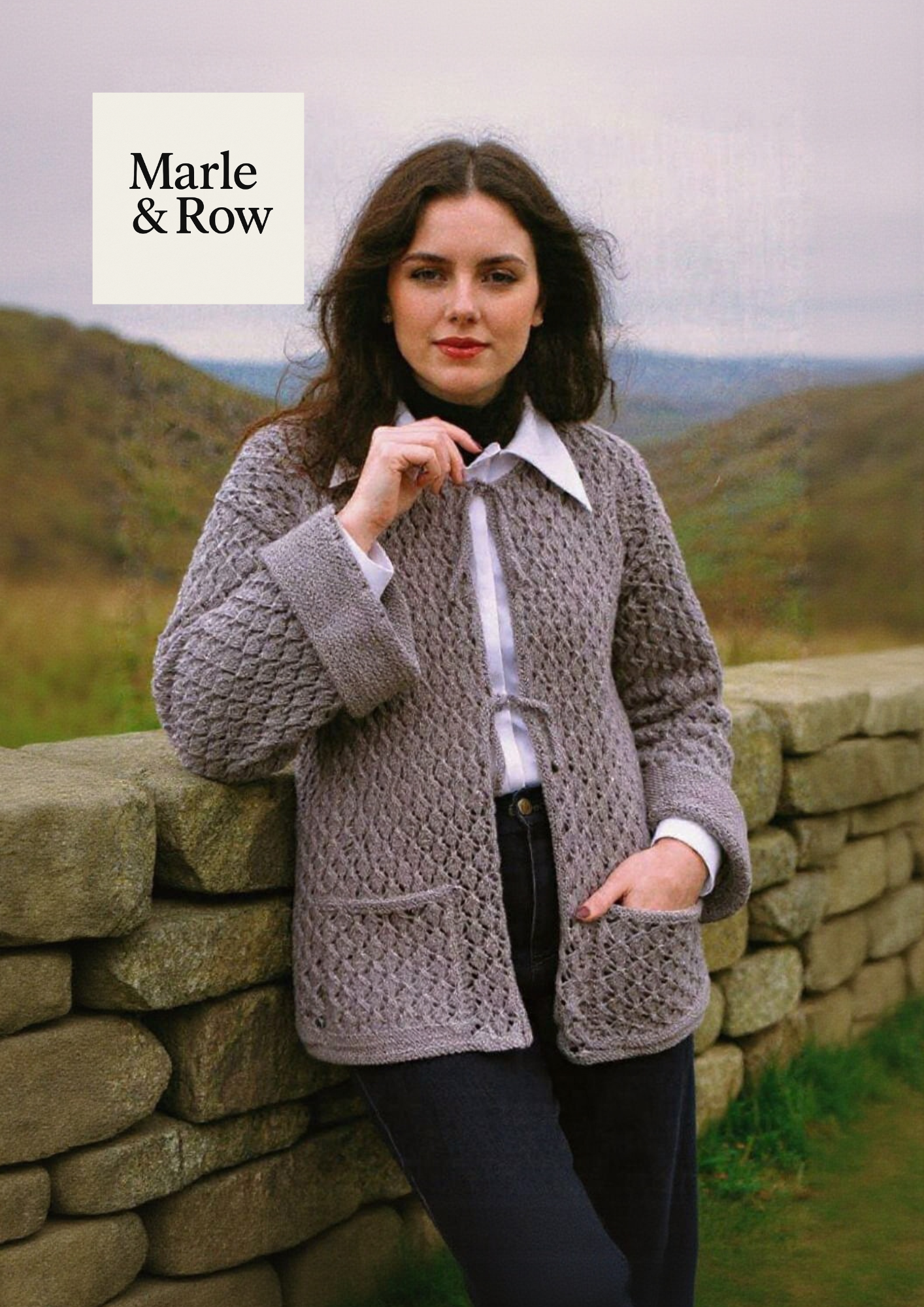 Knitting Pattern Women's Lacy Cardigan Jacket #1072