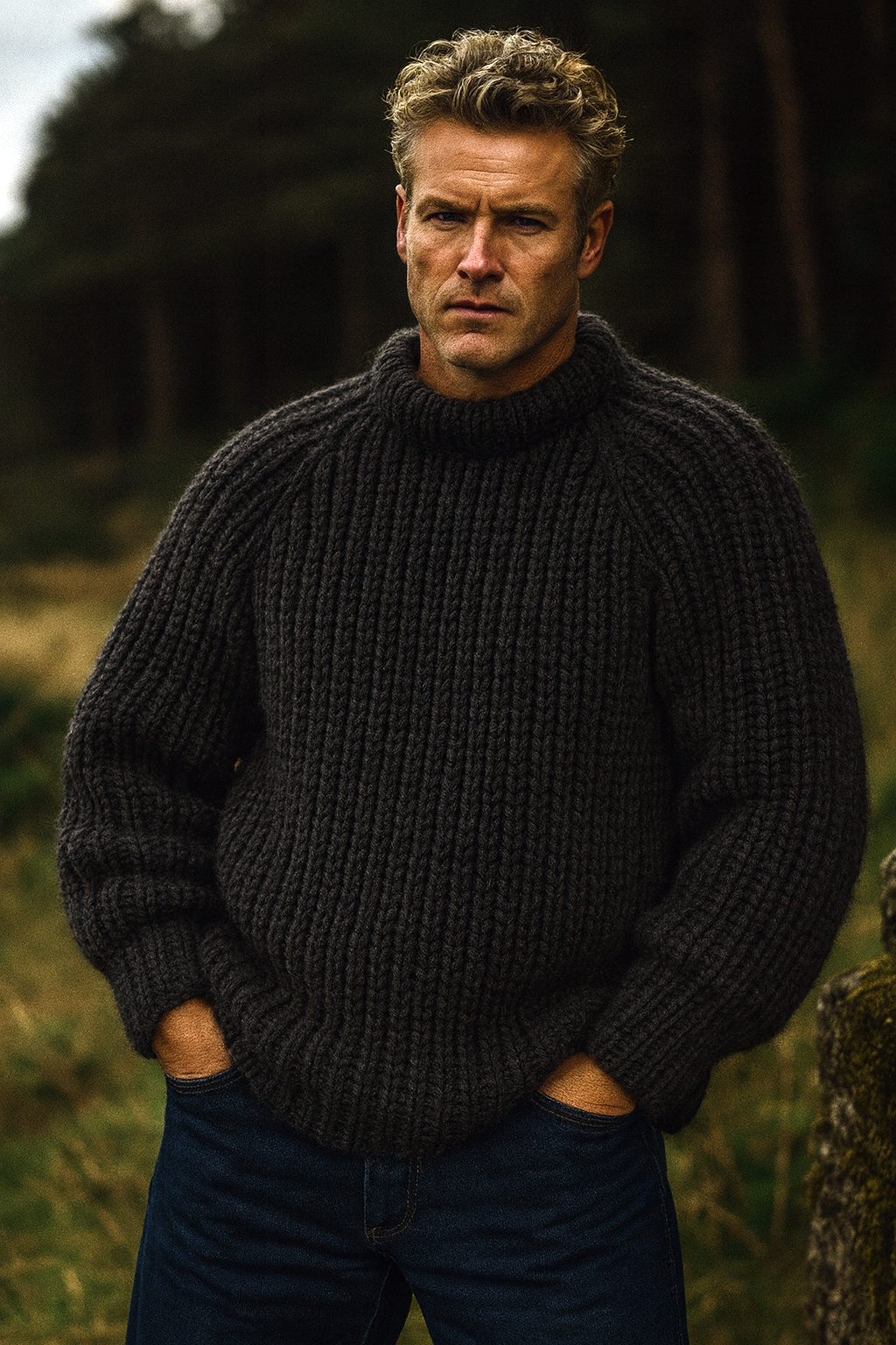 Knitting Pattern Woman's Ribbed Jumper 1024