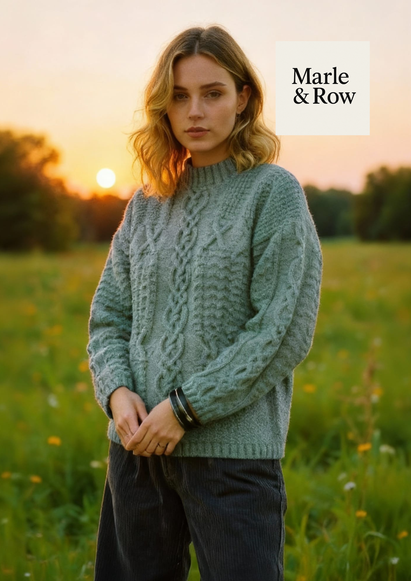 Knitting Pattern Woman's Aran Cabled Jumper 1231 Instant PDF Pattern
