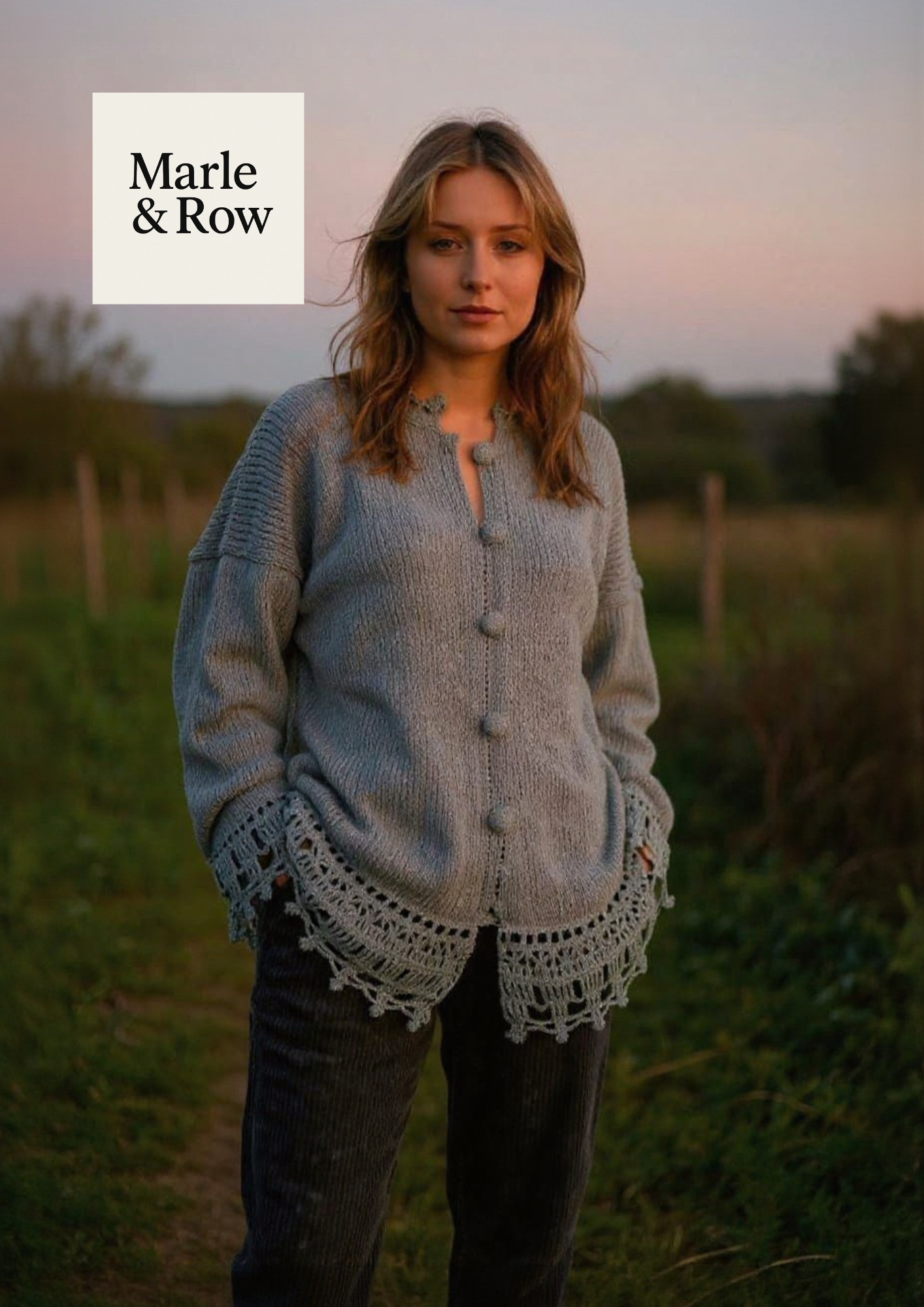Knitting Pattern Women's Long Cardigan Jacket 1094 Instant PDF Download