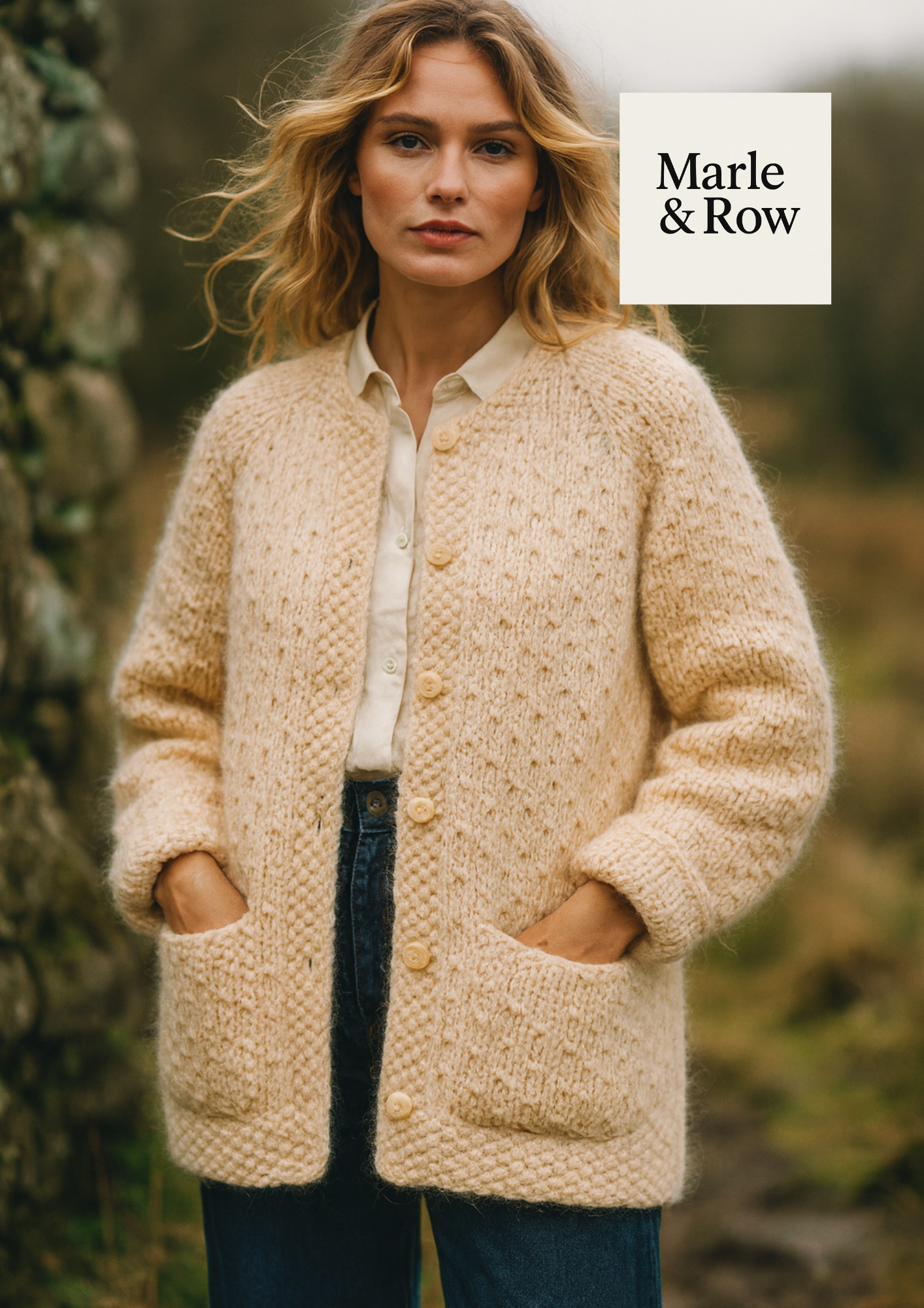 Knitting Pattern Super Chunky Cardigan 1021