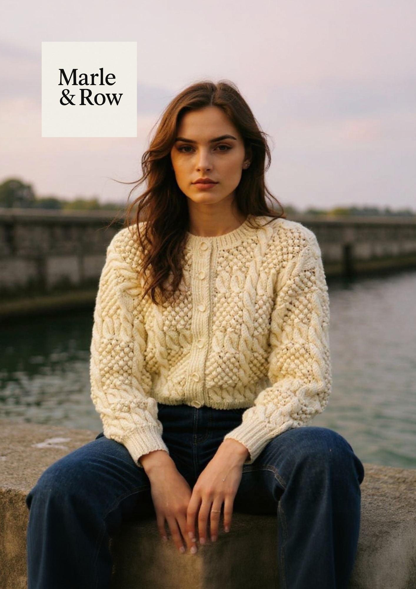 Knitting Pattern Women's Cable Cardigan #1062