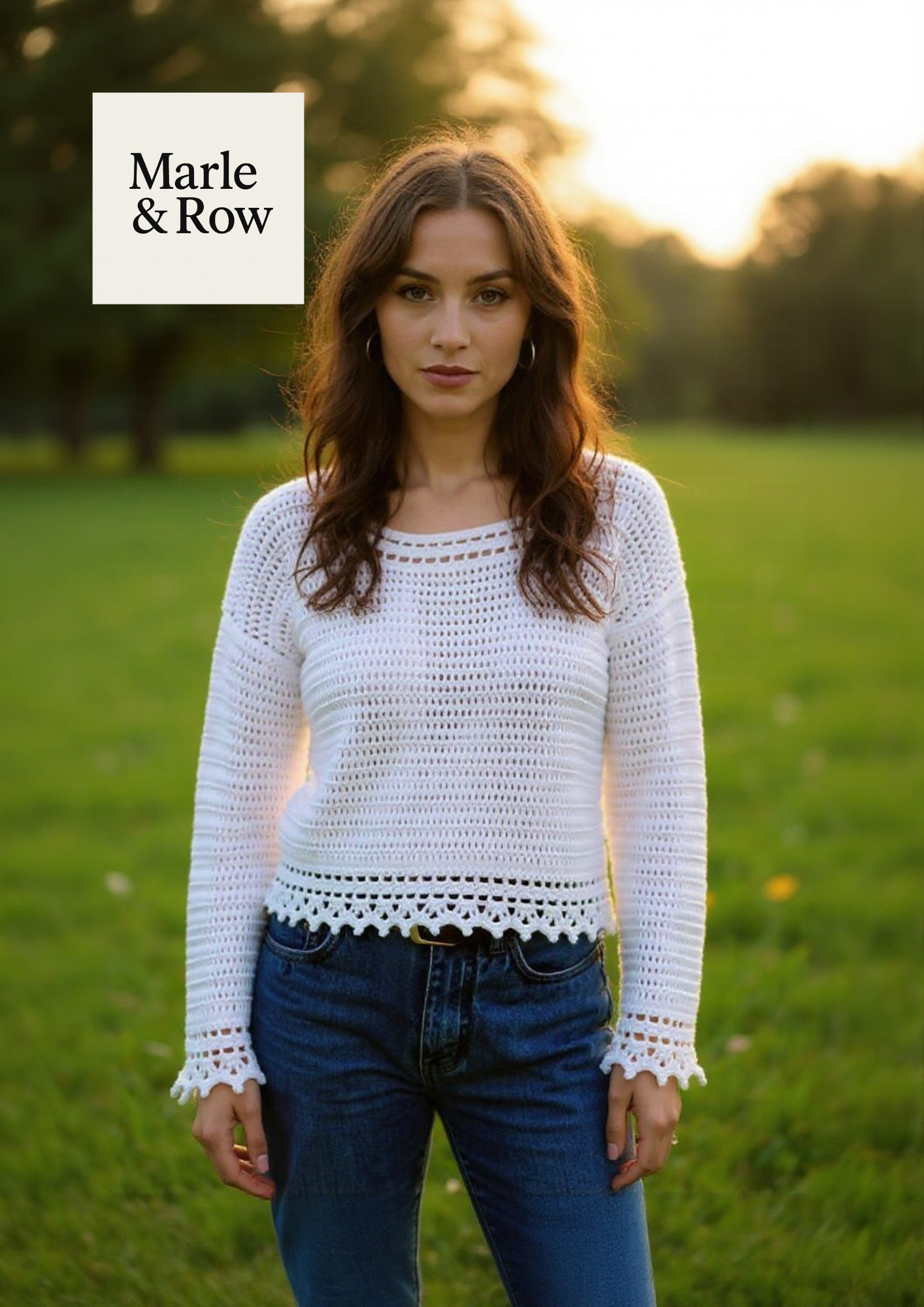 Crochet Pattern Women's Cropped Top 1250
