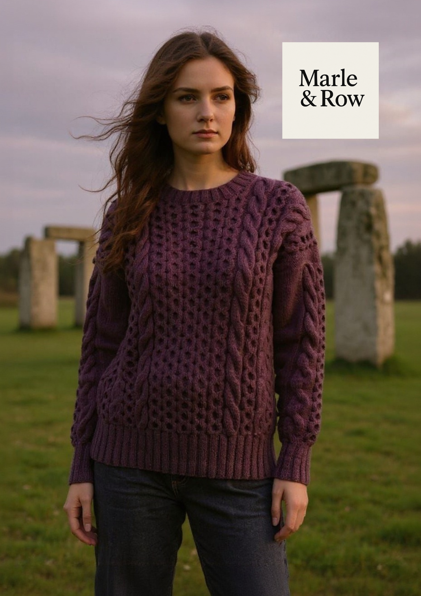 Knitting Pattern Women's/Men's Unisex Cabled Aran Jumper Sweater 1091 Instant PDF Download