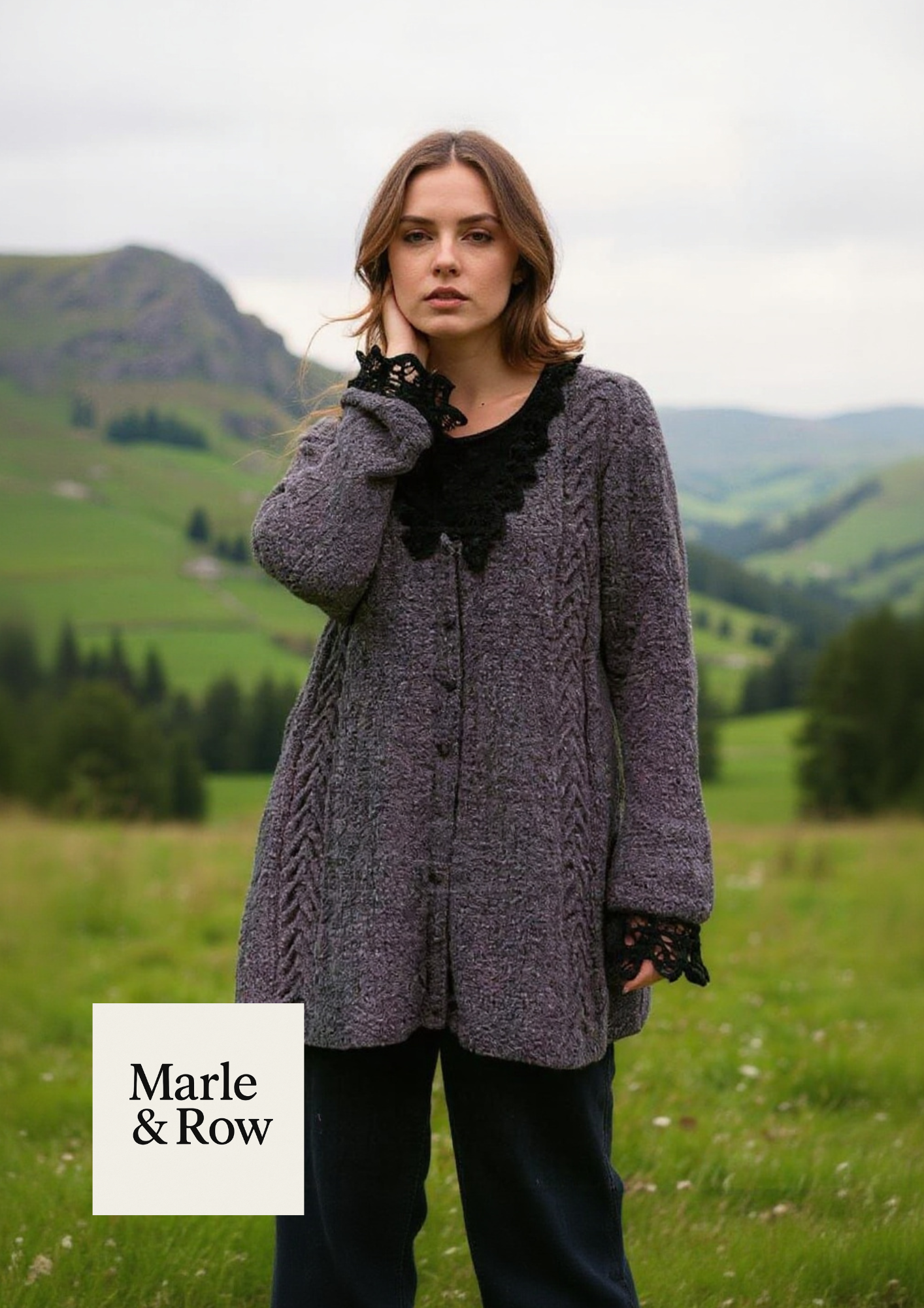 Knitting Pattern Woman's Lacy Cardigan 1212 Instant PDF Download