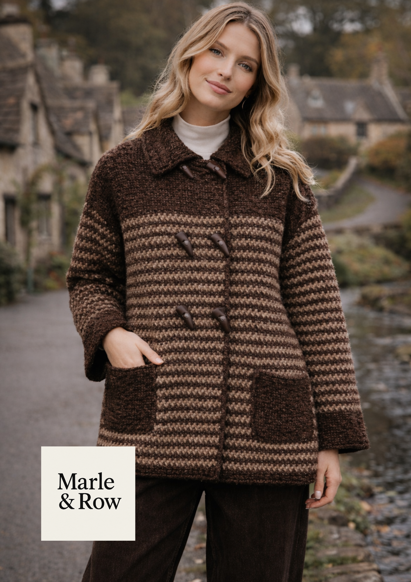 Women's Duffle Coat 1255 - Crochet Pattern PDF - Instant Download - Marle & Row