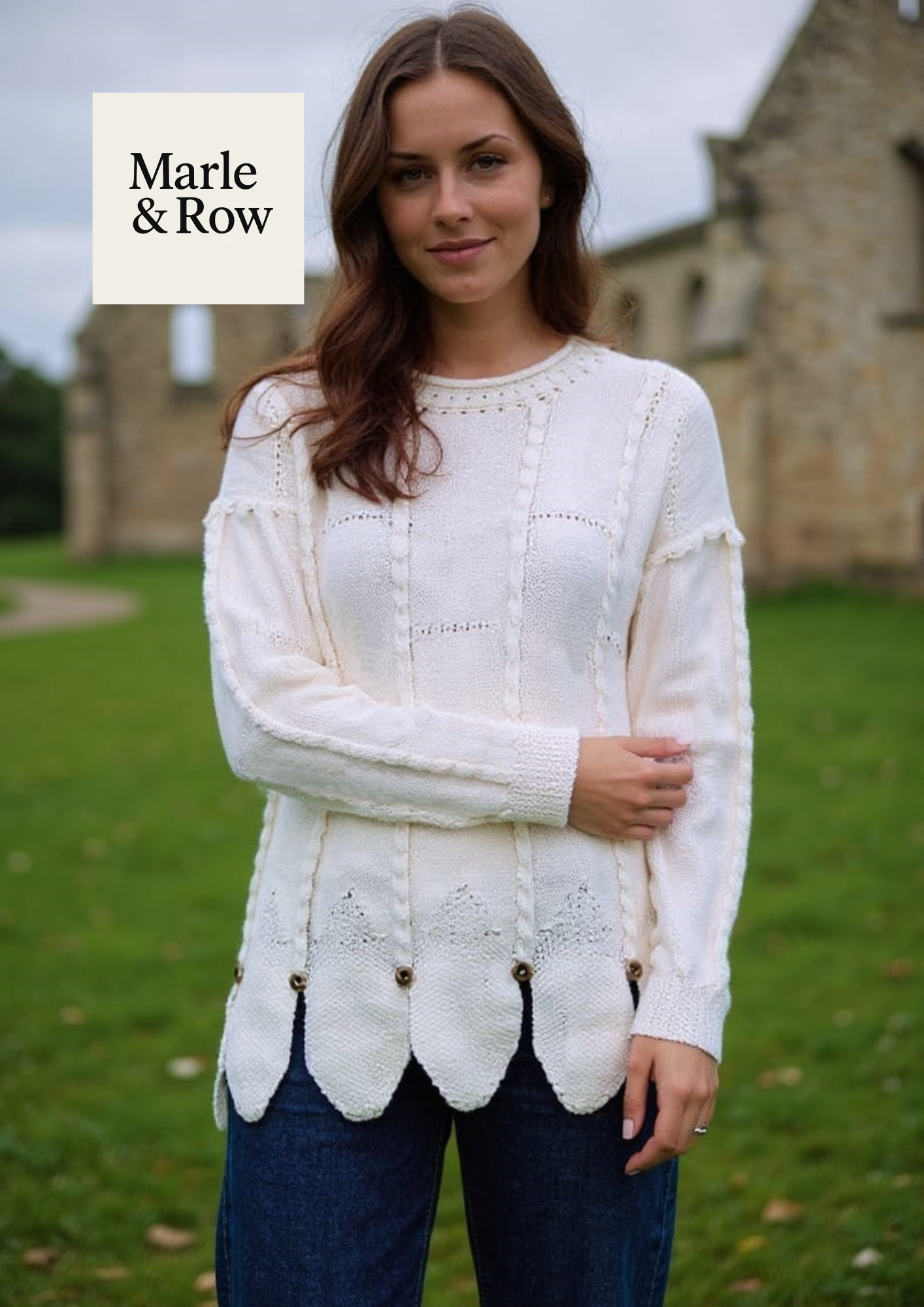 Instant Download Knitting Pattern Women's Long Medieval Style Jumper #1035