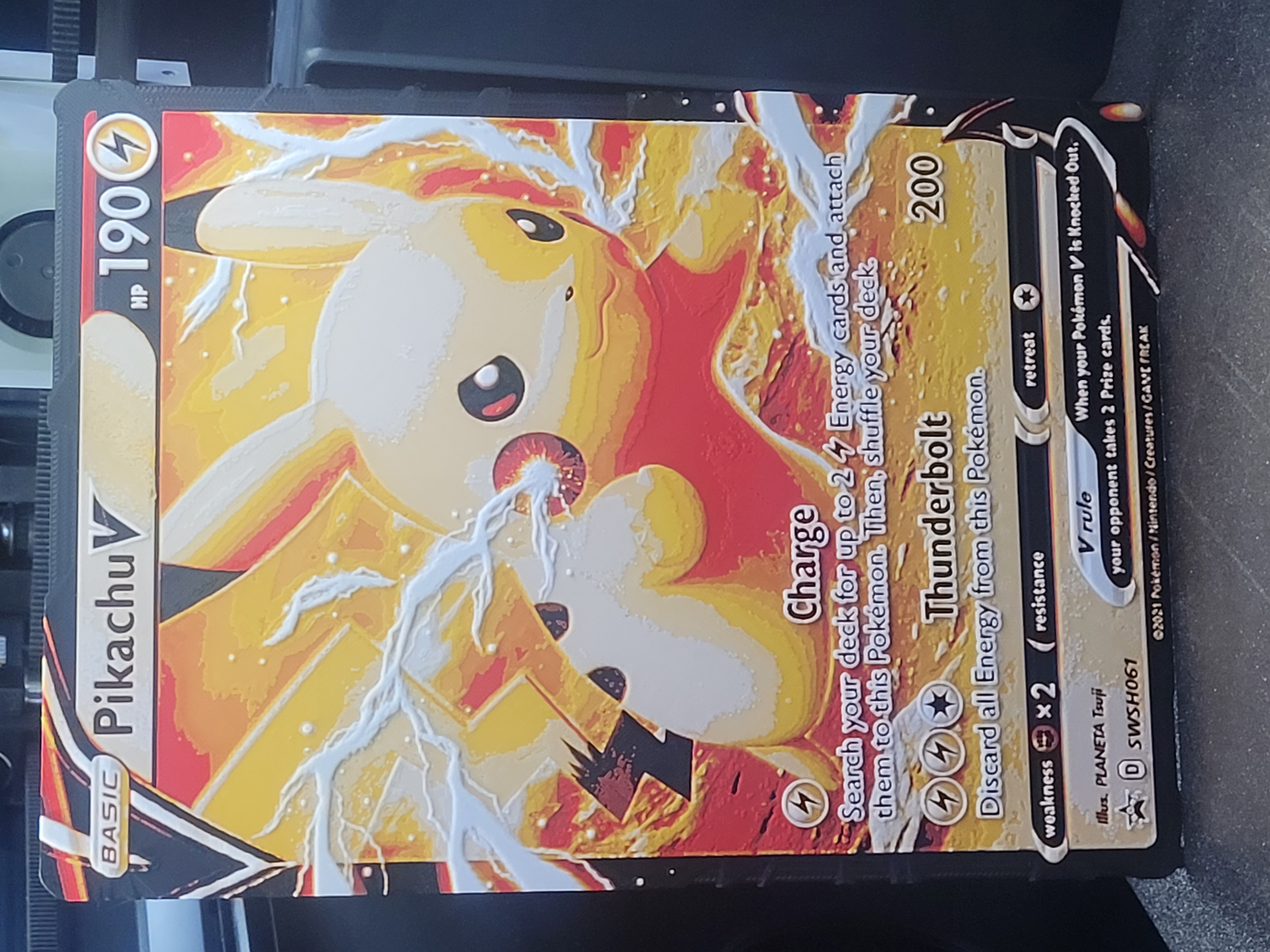 Pikachu V Jumbo Pokémon Card
