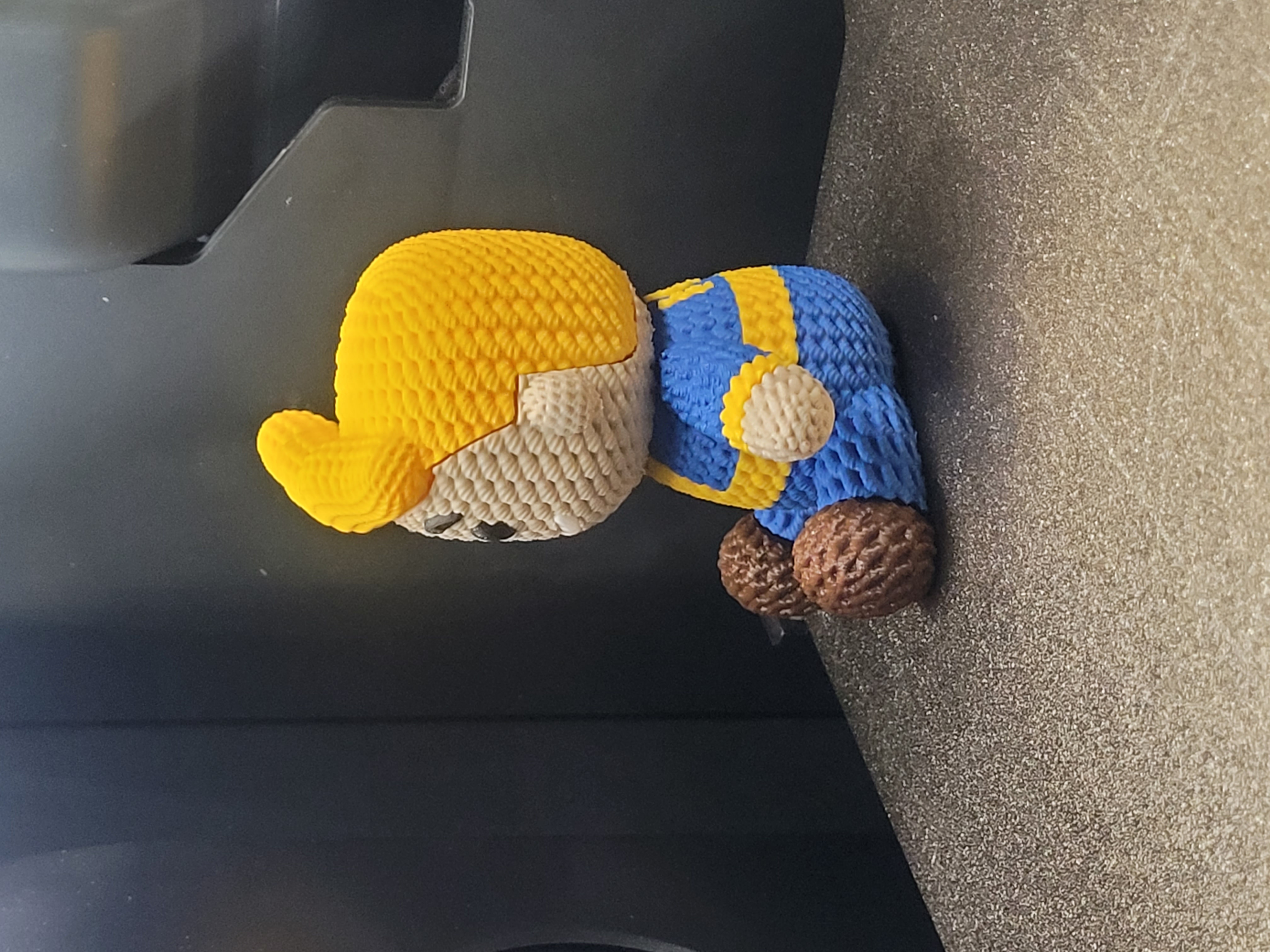 Vault Boy Knitted Figurine