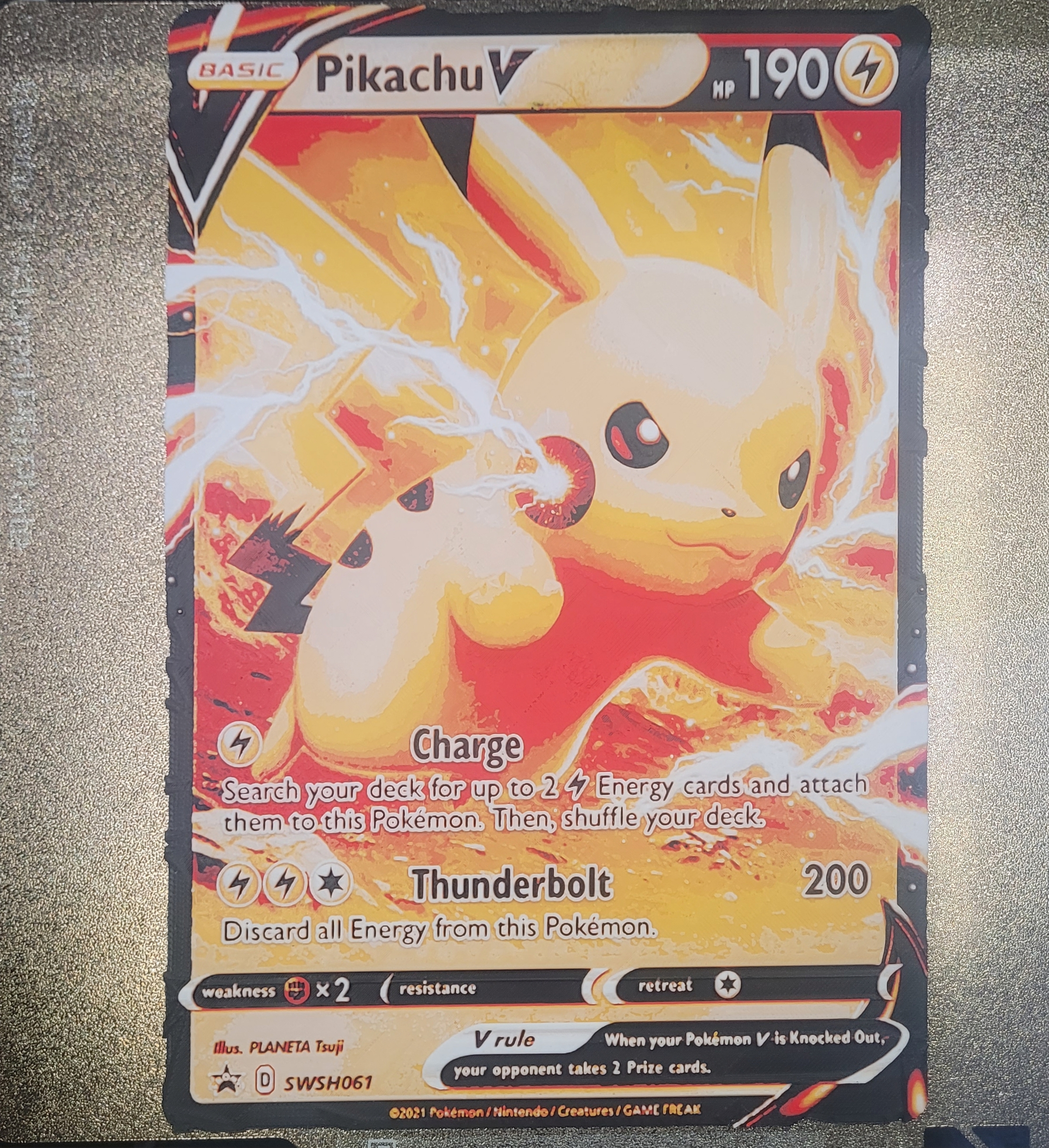 Pikachu V Jumbo Pokémon Card