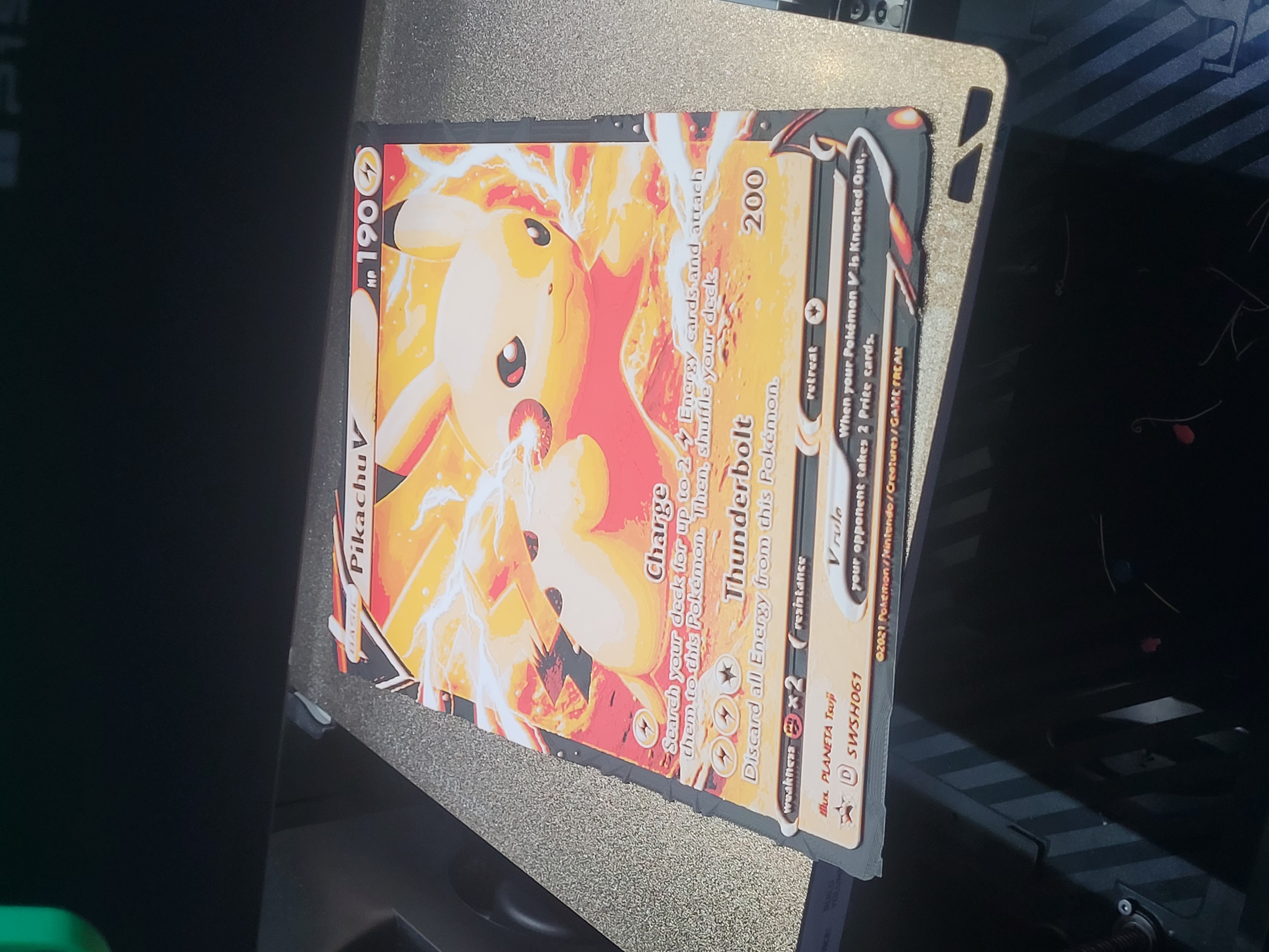 Pikachu V Jumbo Pokémon Card