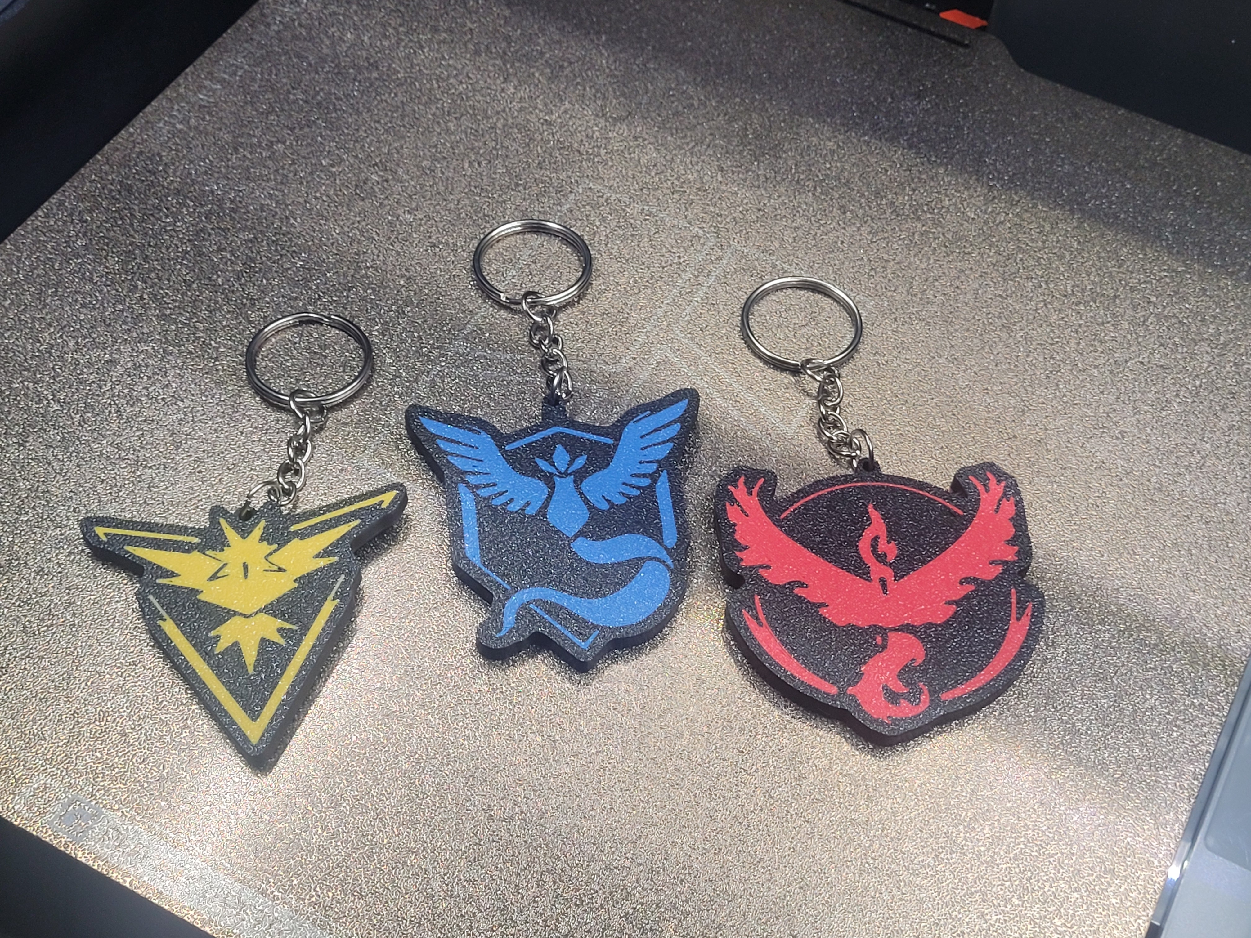 Pokemon Go Team Keychains