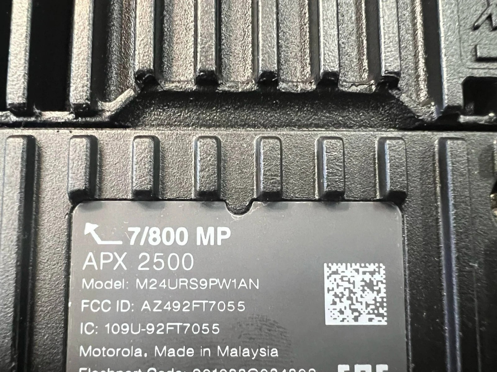 MOTOROLA APX 2500 MID POWER TDMA M24URS9PW1AN
