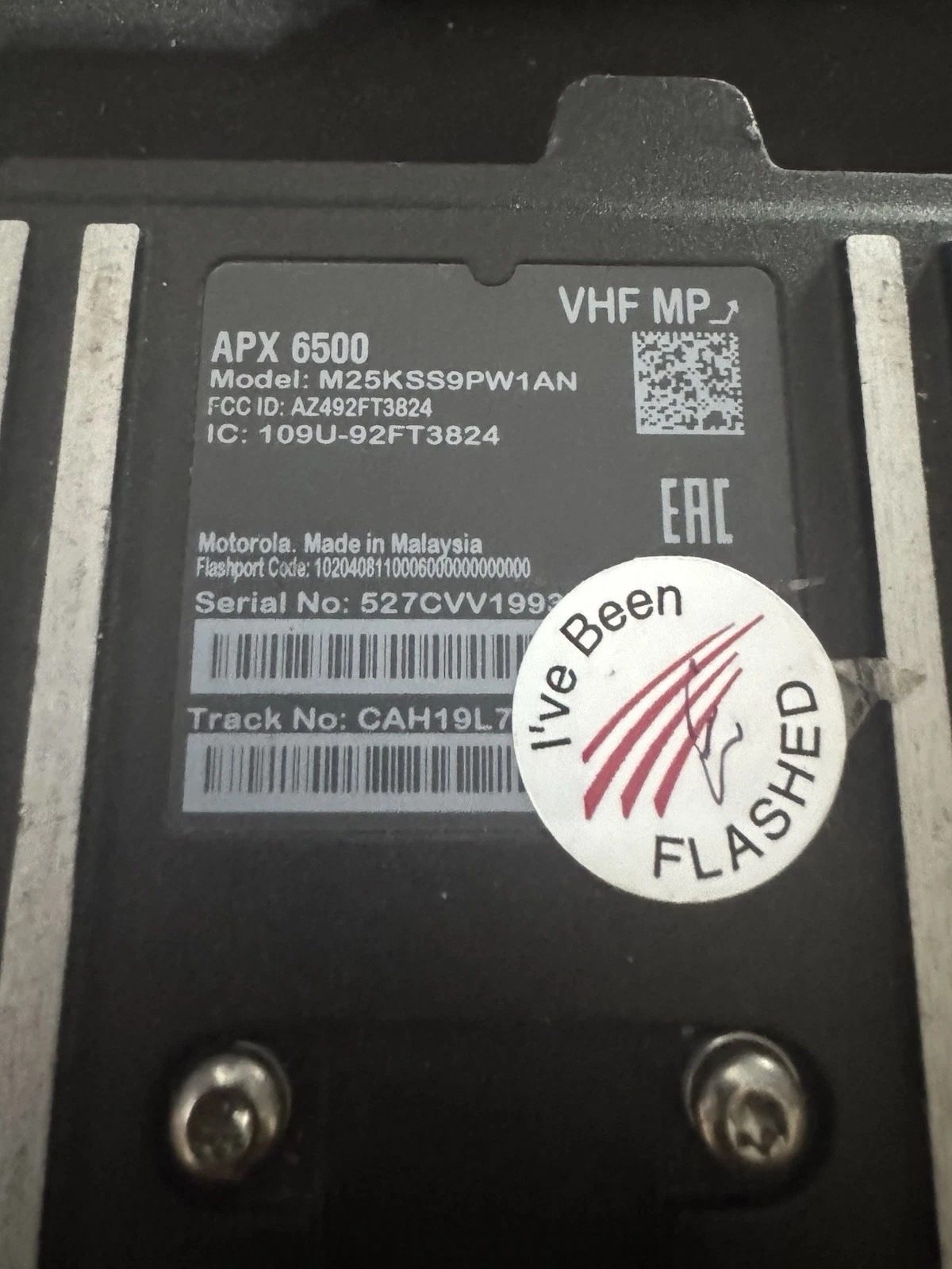 Motorola APX 6500 M25KSS9PW1AN Feature Loaded 6KG ENCRY & FPP 