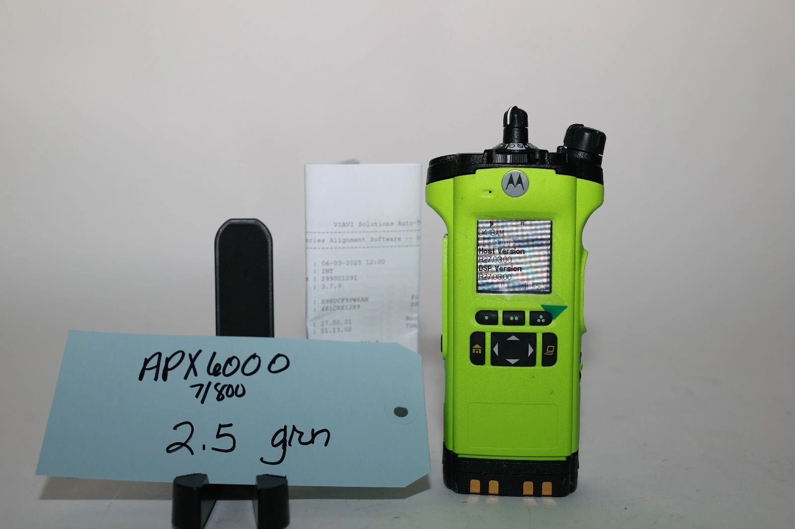 Motorola APX6000 700/800 Bluetooth GREEN 2.5 AES-256 w/Tags