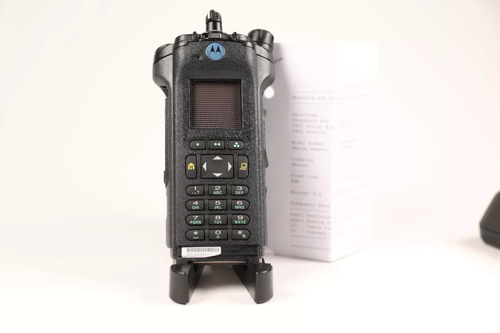 Motorola APX6000 BN 3.5 VHF FPP 5 Algo's H98KGH9PW7BN w/ Tag