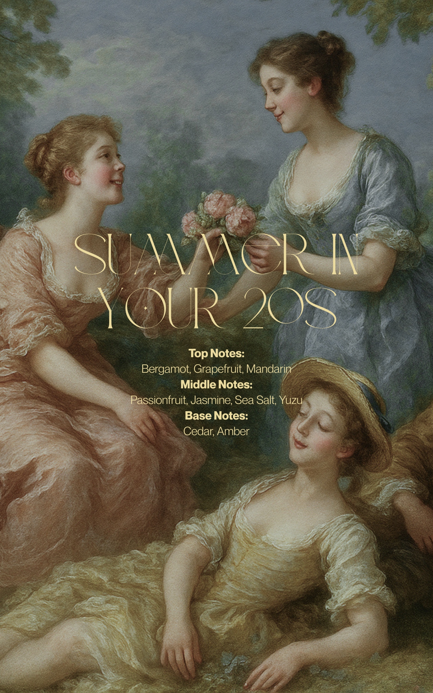 Natural scented candle "Summer in your 20s"