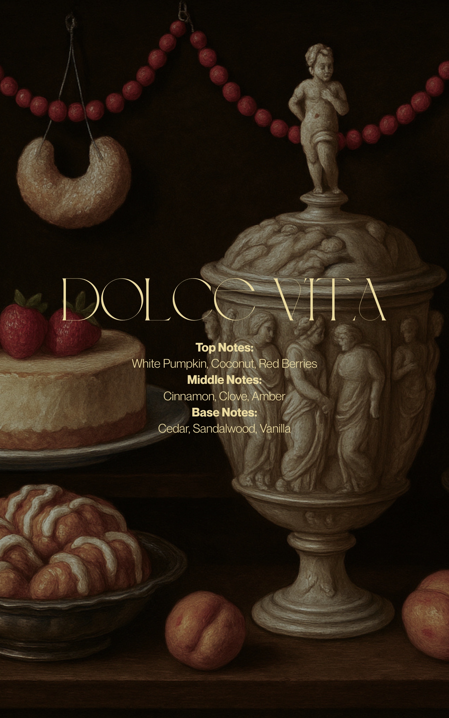 Natural scented candle "Dolce Vita"