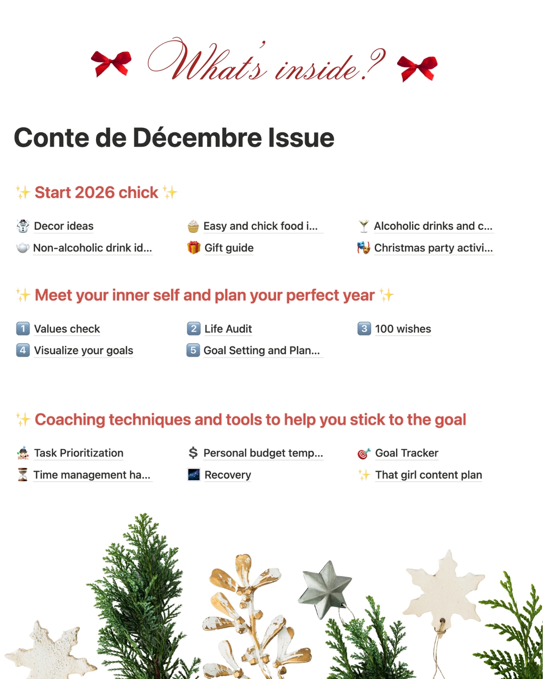 Conte de Décembre Issue