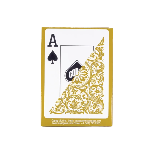 Žaidimų kortos - COPAG ELITE Jumbo - Auksinės