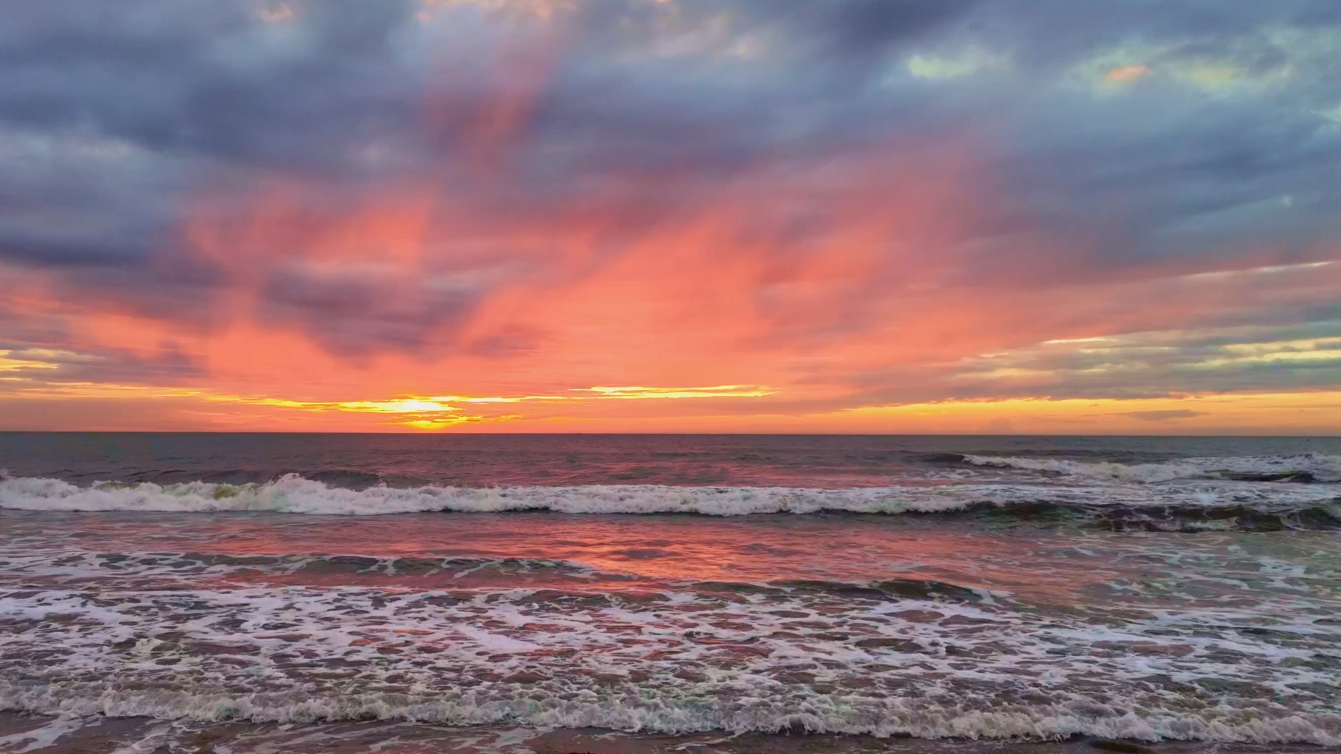 Royalty-Free Sunrise Waves Stock Video | Calm Beach HD Footage for Download