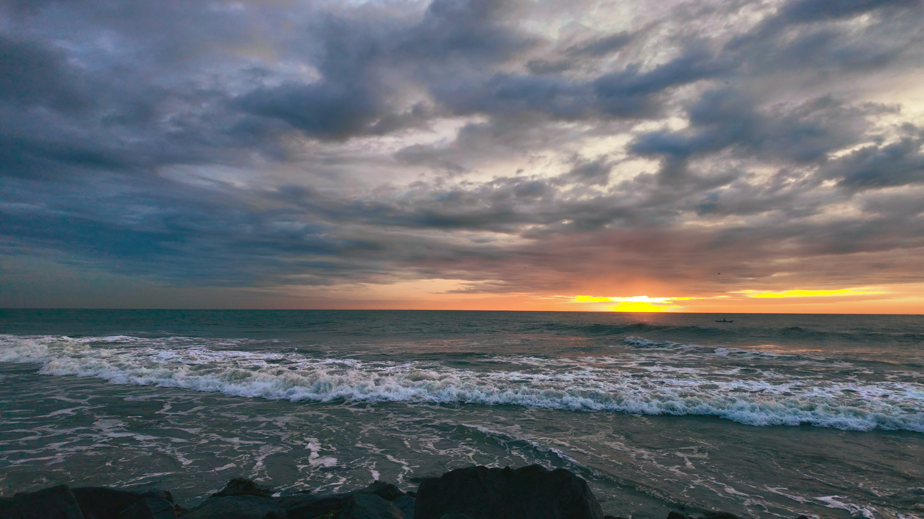 Premium Sunrise Ocean Waves Slow Motion