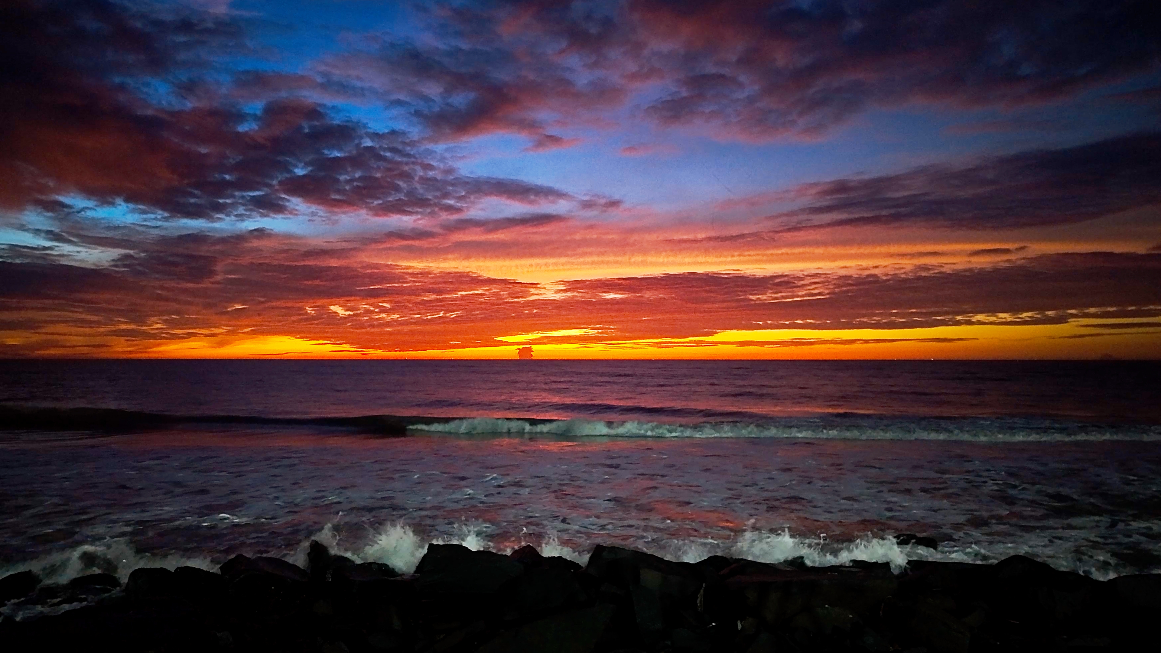 Early morning sunrise wave video | Sunrise wave footage