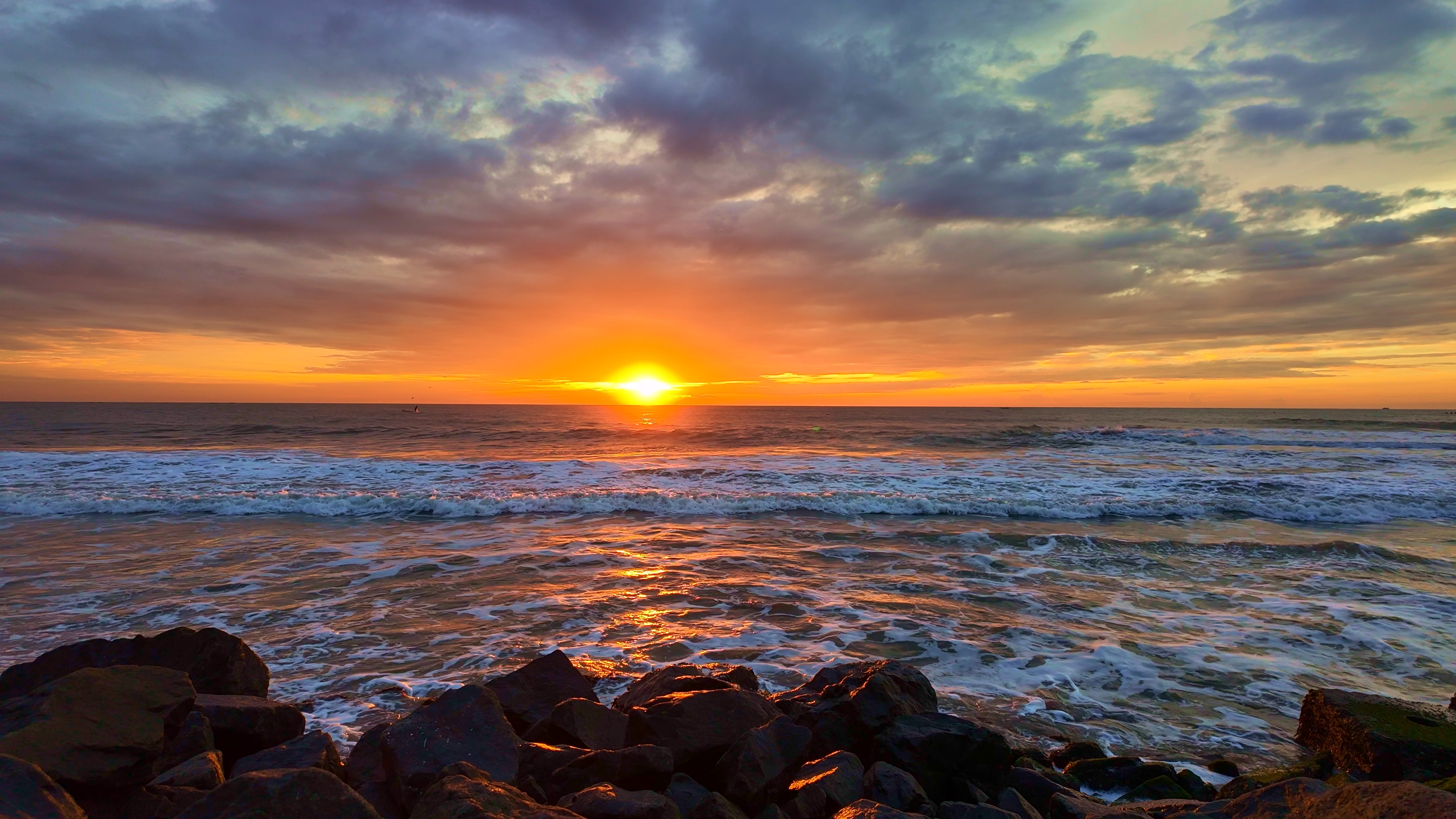 Sunrise Waves Stock Footage