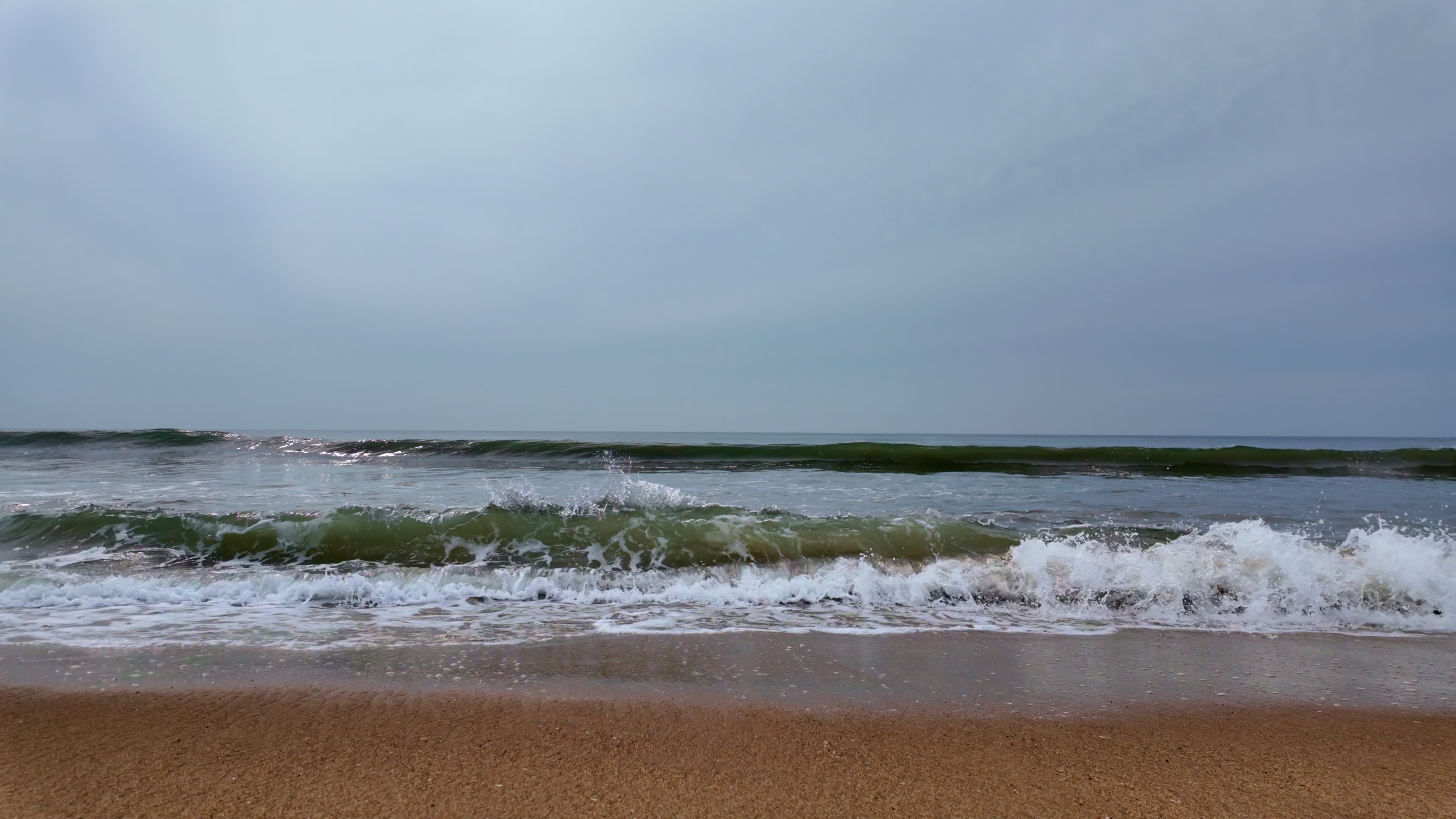 Serene Coastal Waves - Premium Waves Stock Footages