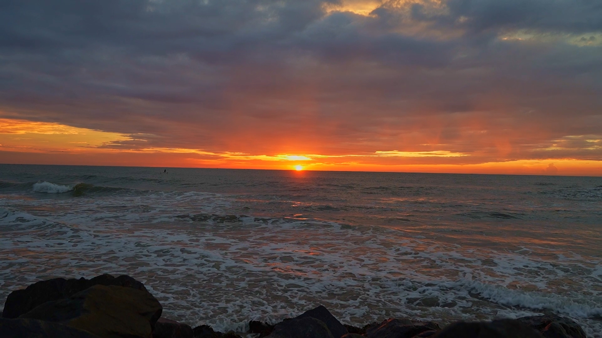 Sunrise Wave Stock Footage HD