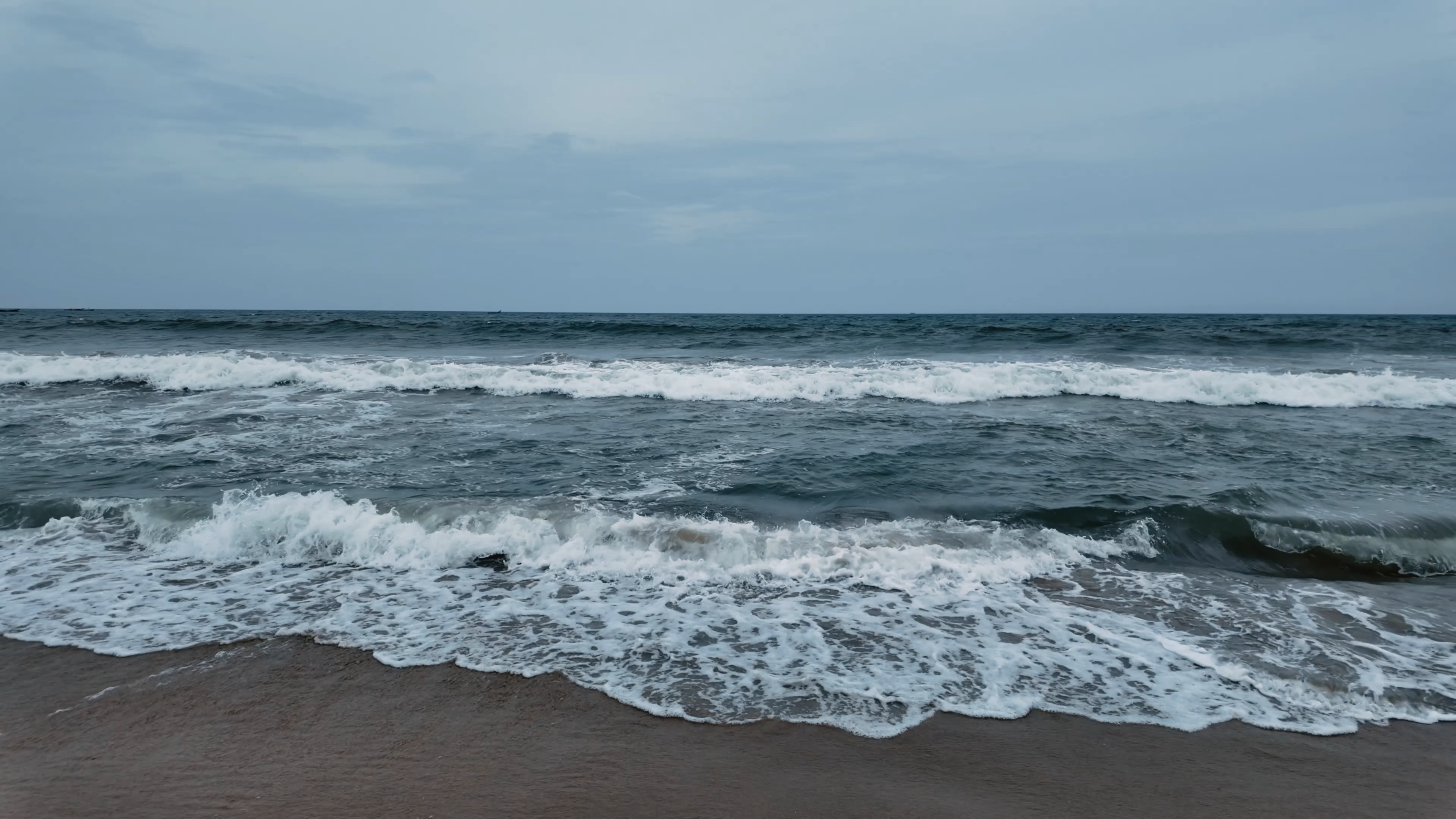 Royalty free beach waves video