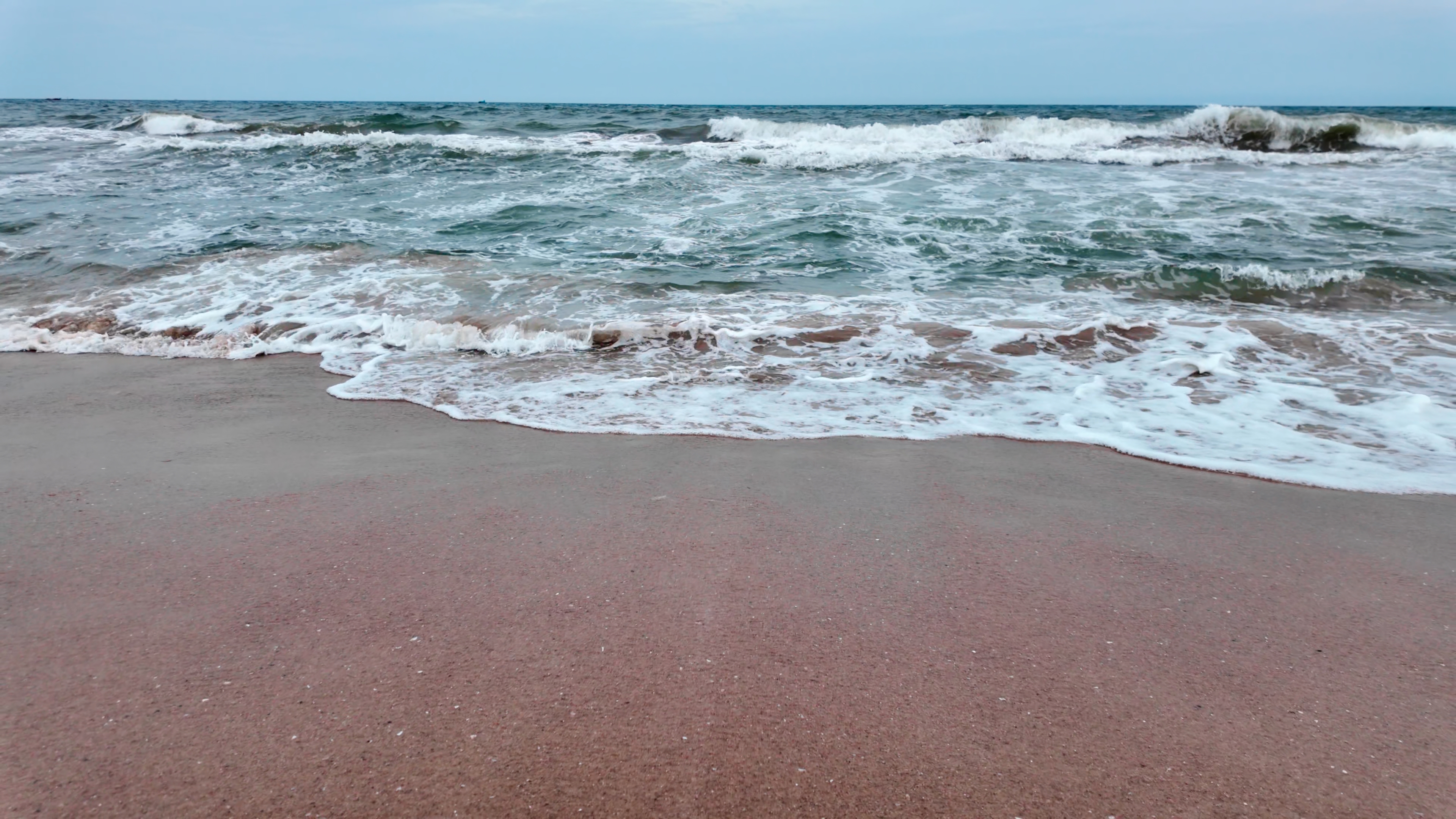 Blue sea wave footage 4K
