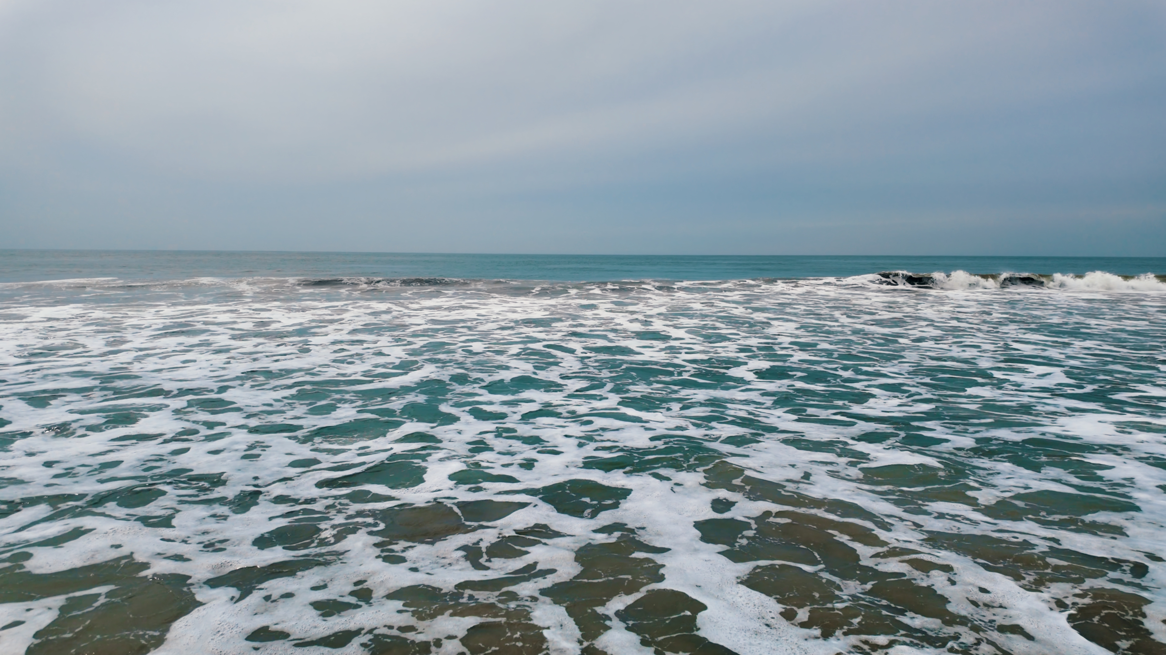 4K Relaxing Ocean Waves Calm Sea Stock Footage