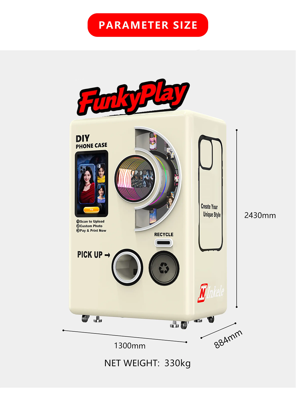 FunkyPlay DIY Phone Case Vending Machine