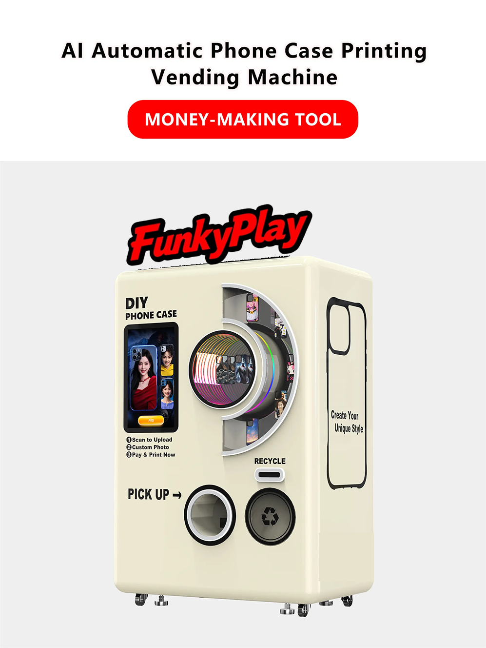 FunkyPlay DIY Phone Case Vending Machine