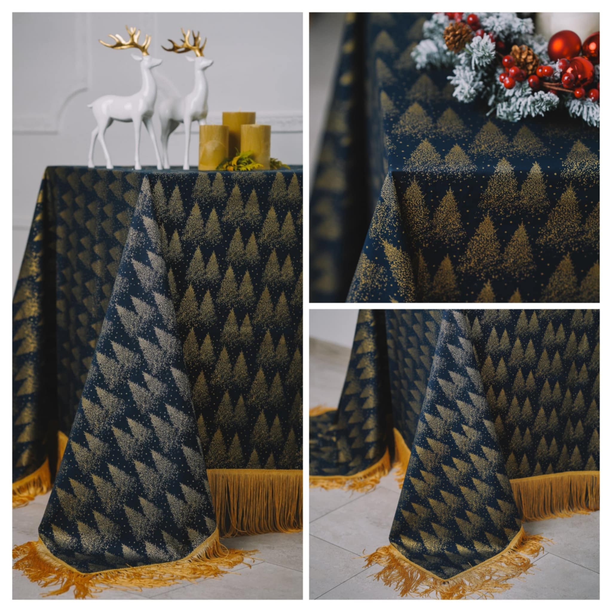 Šventinė staltiesė "AUKSINIS MIŠKAS"