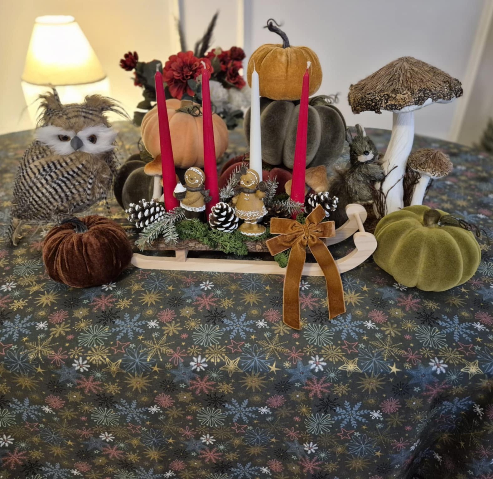 Žalia Kalėdinė staltiesė "KALĖDOS PROVANSE"