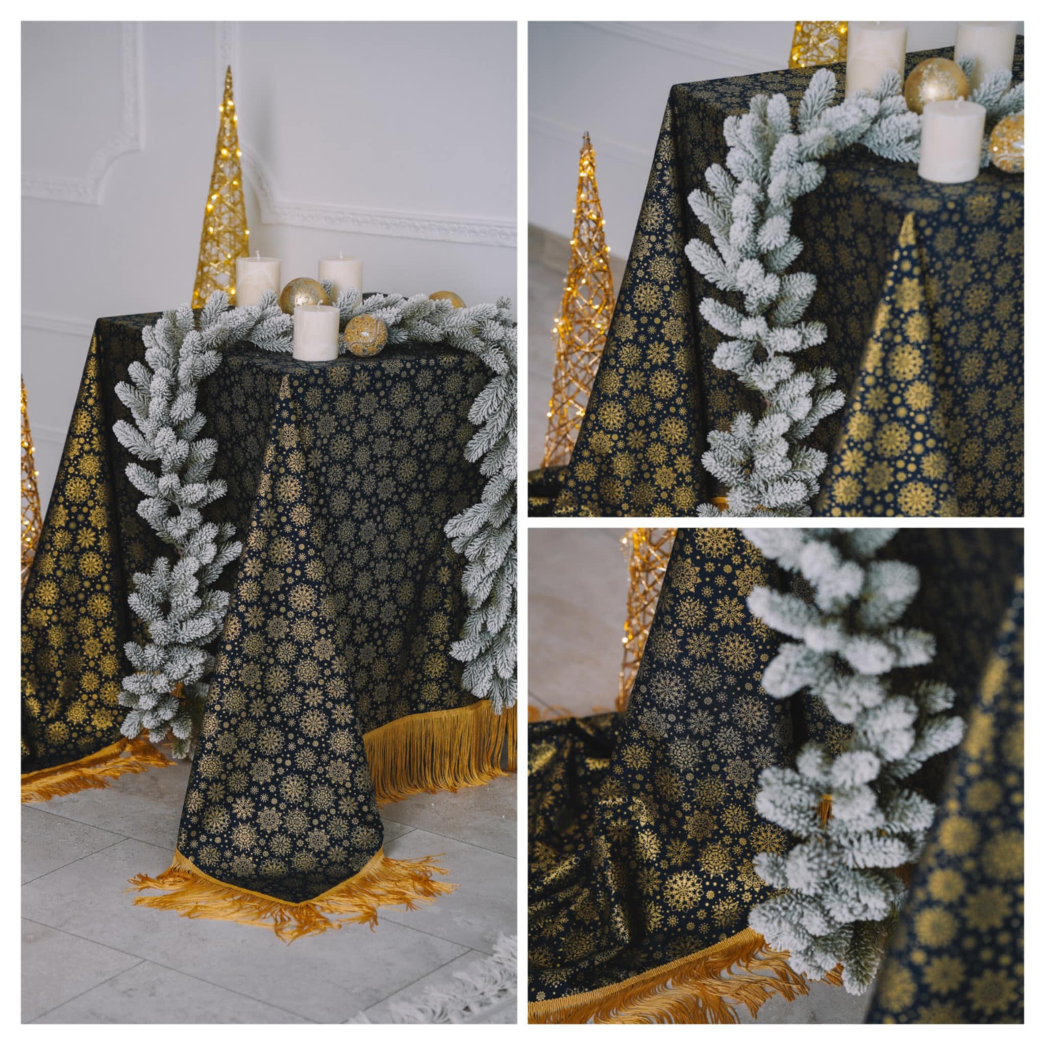 Kalėdinė staltiesė "ŽVAIGŽDĖTA NAKTIS"