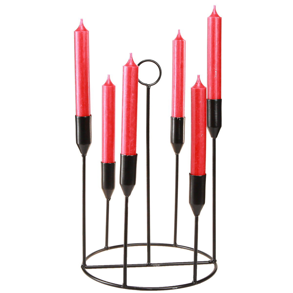 Metalinė 6 vietų žvakidė